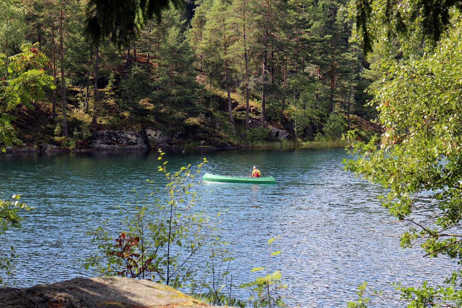 Fra eiendommen er det kun en kort vei til Østmarka med fine bade- og fiskevann Galleribilde