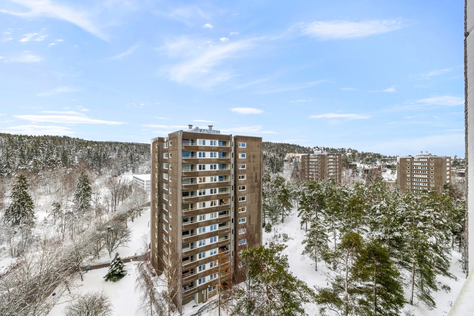 Utsikt fra balkong Galleribilde