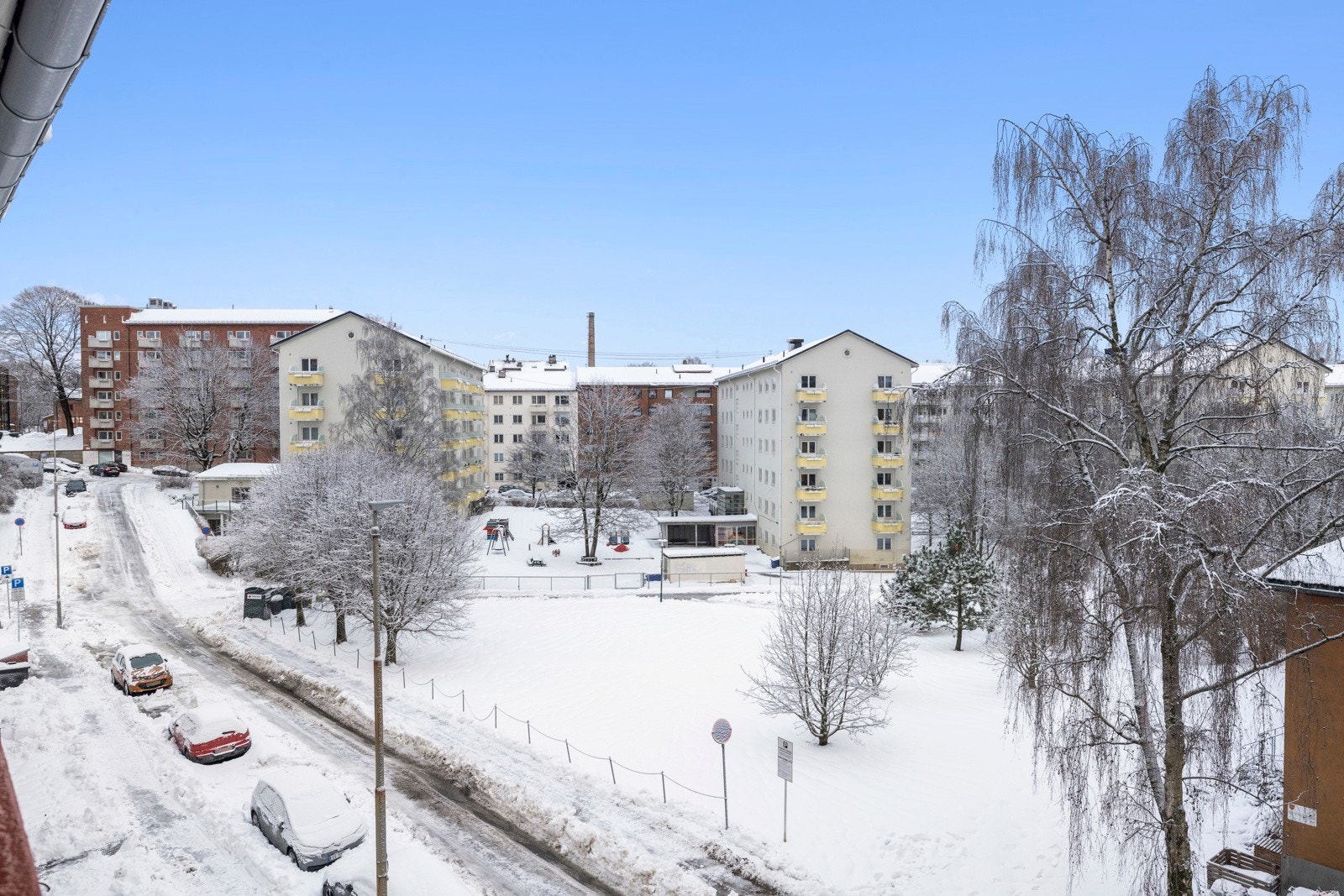 Utsyn fra balkongen Galleribilde