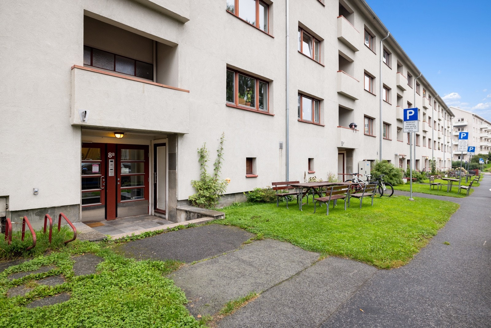 Fasade sommer Galleribilde