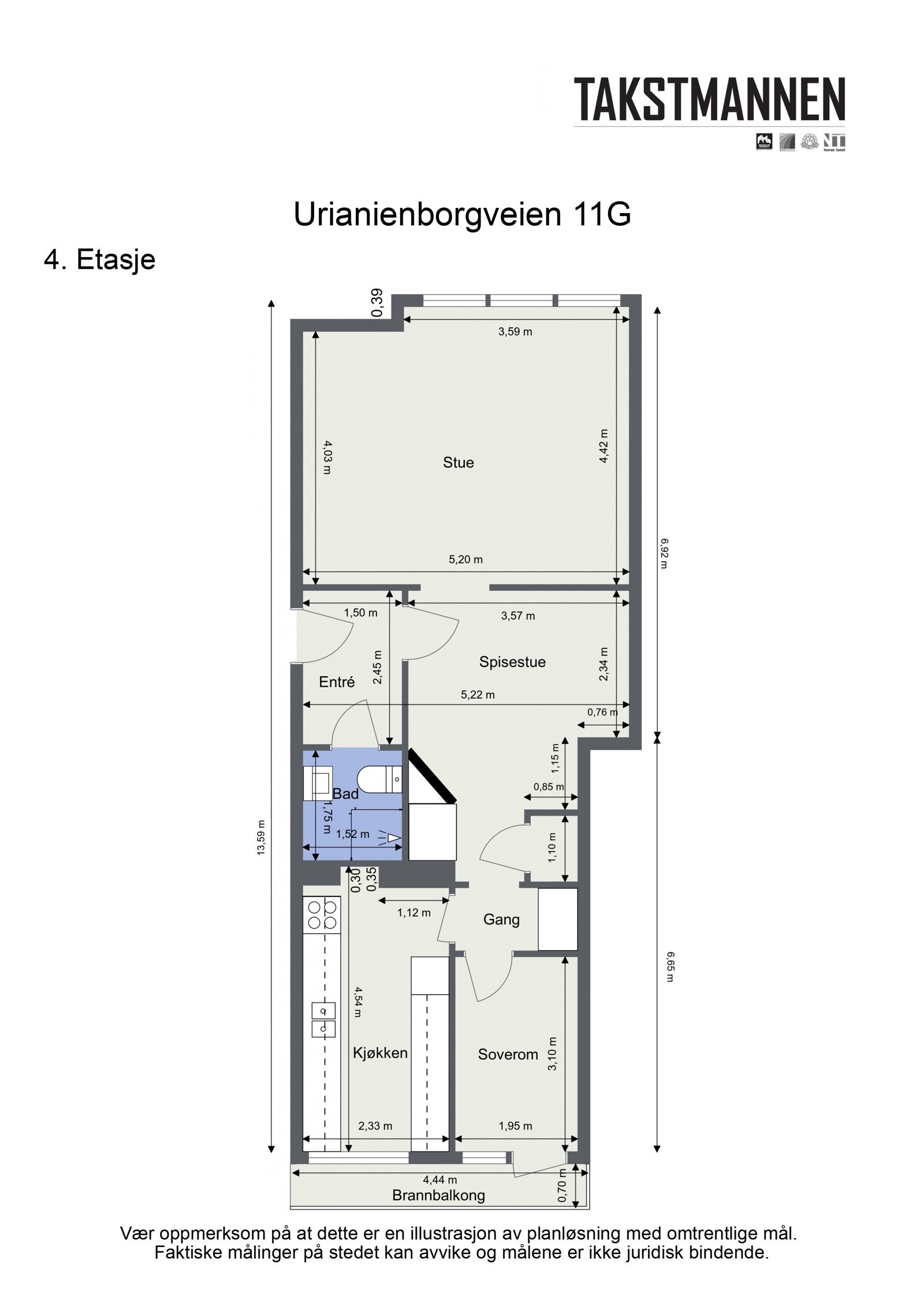Plantegning. I tillegg medfølger det to boder - en på loft og en i kjeller. Galleribilde