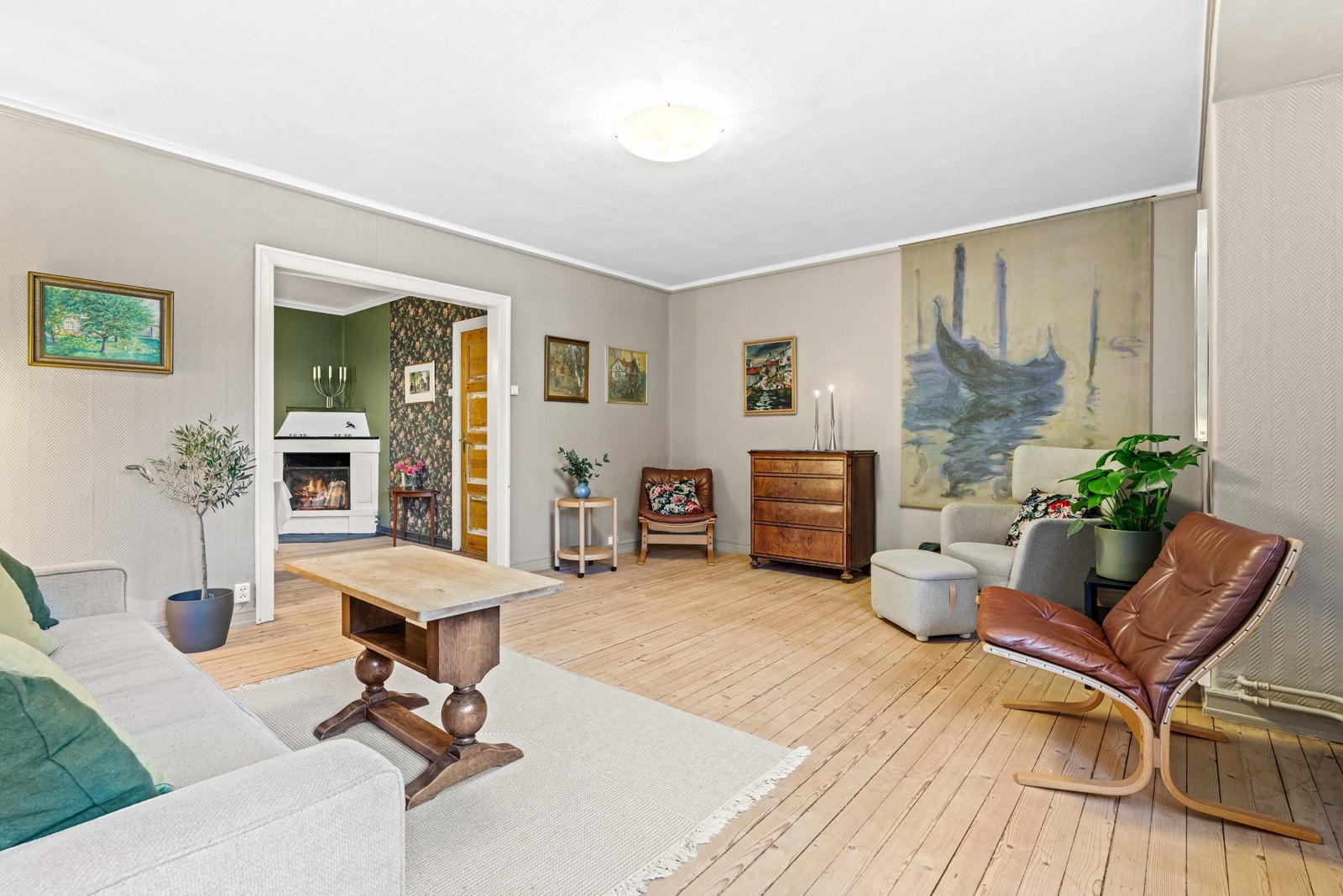 De flotte tregulvene er bevart. Galleribilde