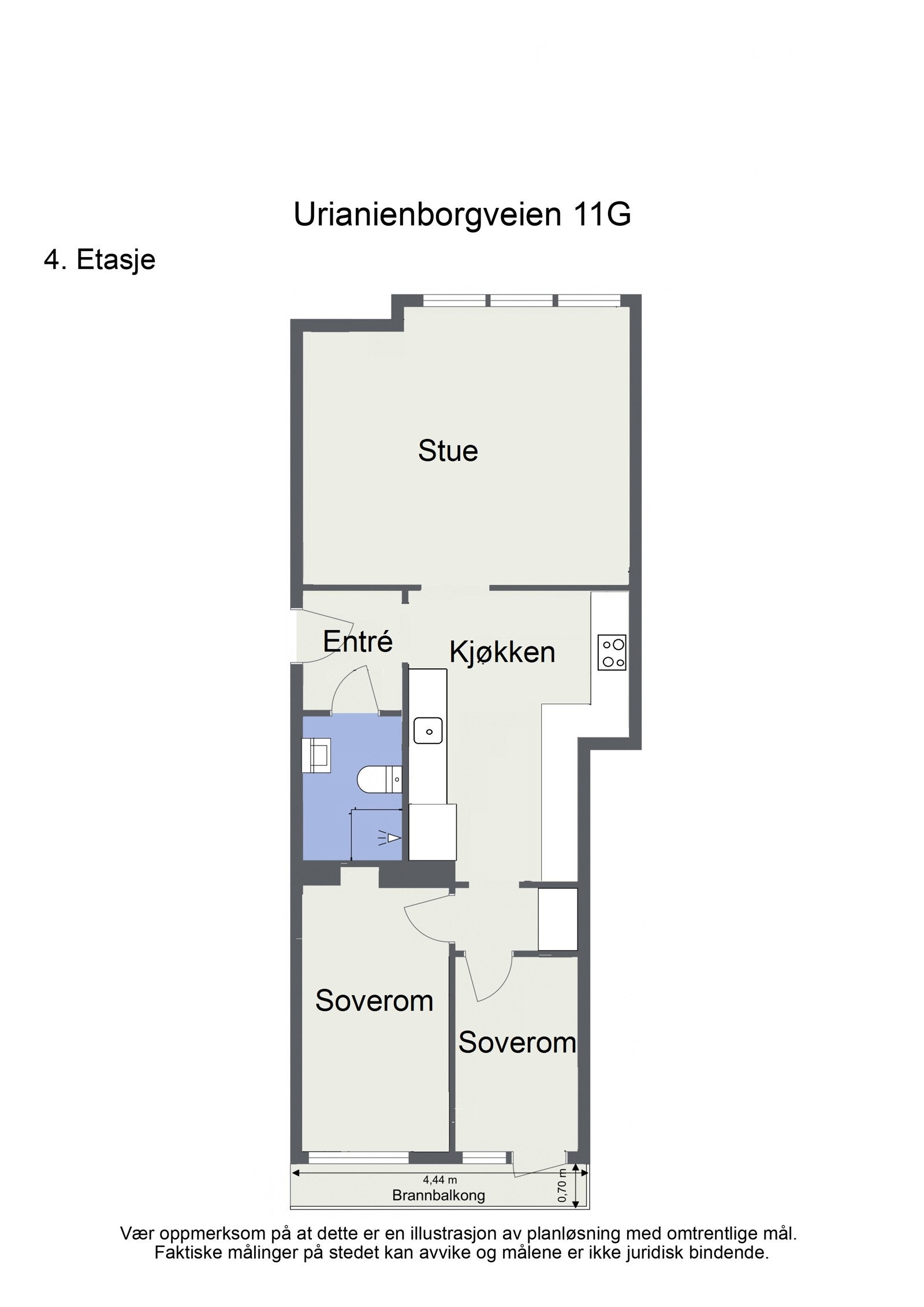 Alternativ plantegning. Galleribilde