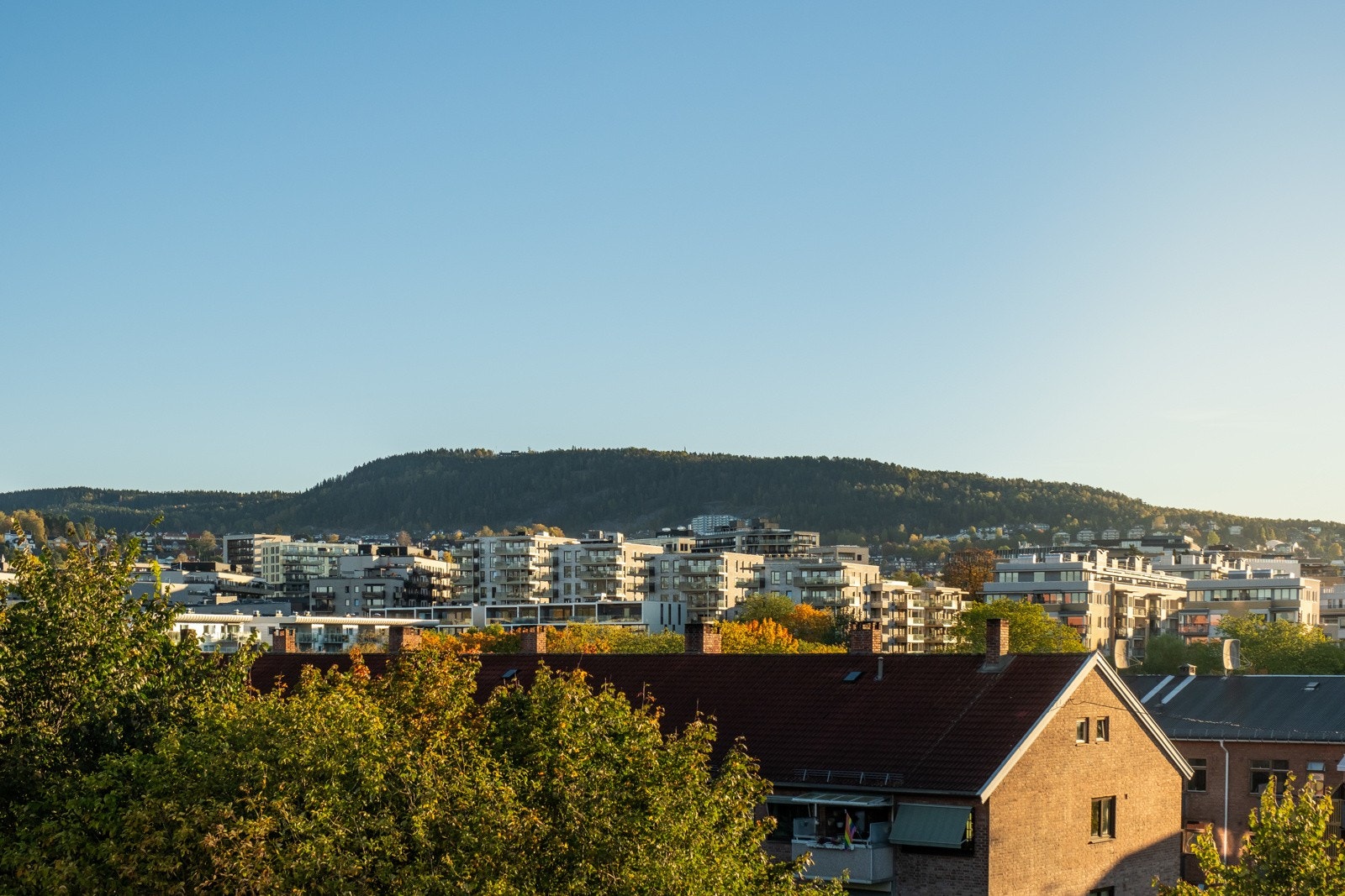 Men først, tilbake til den herlige uteplassen hvor det er flott utsikt mot Grefsenkollen. Ganske så fint, ikke sant? Galleribilde