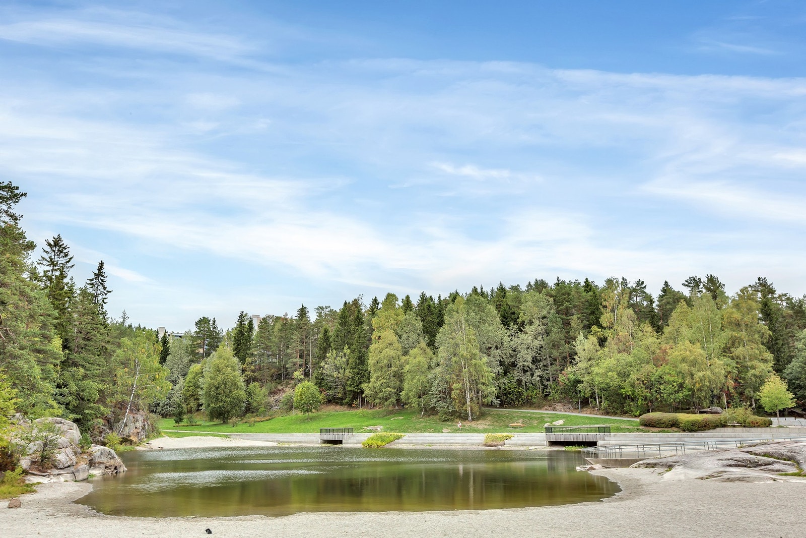 Bading kan gjøres lokalt på Svarttjern Galleribilde