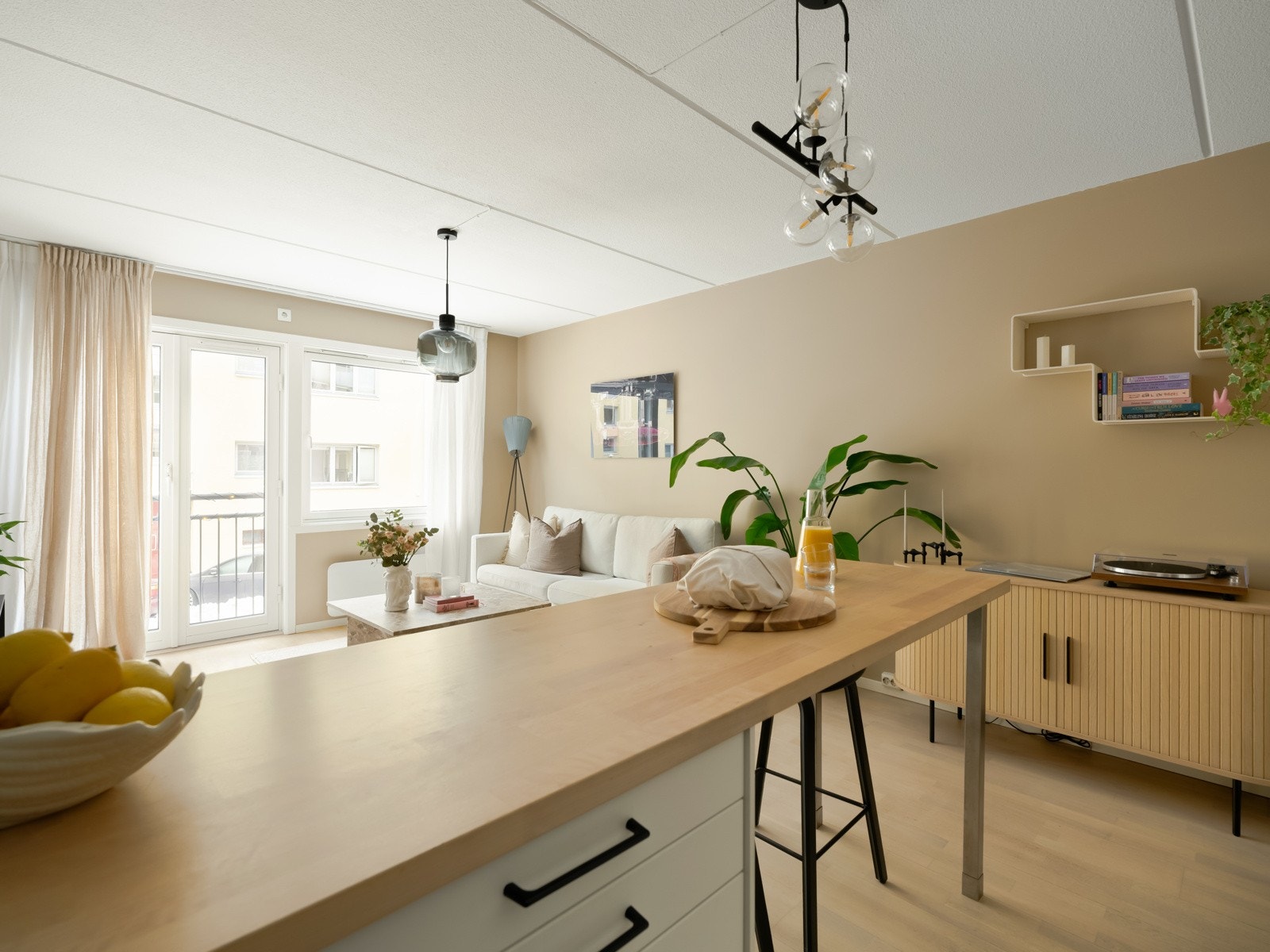 Herfra har du fin oversikt over det som foregår i stuen. Galleribilde