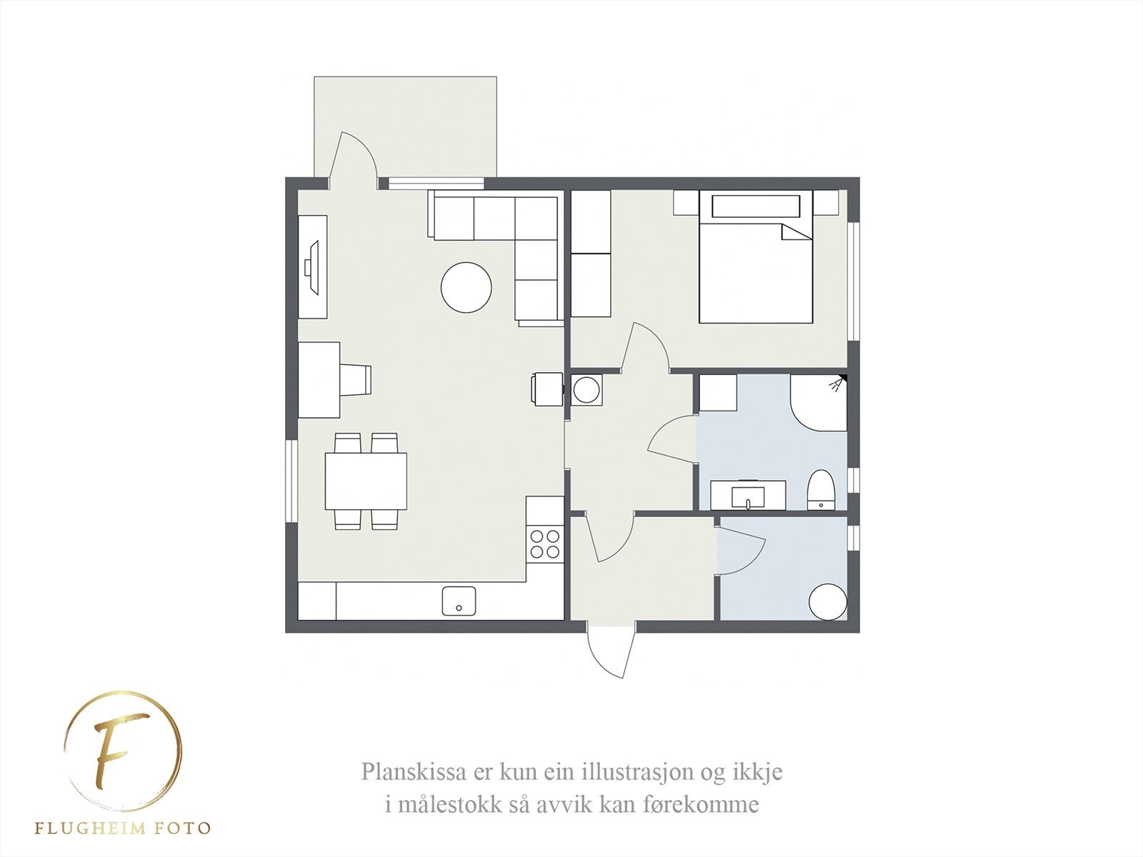Planteikning Galleribilde