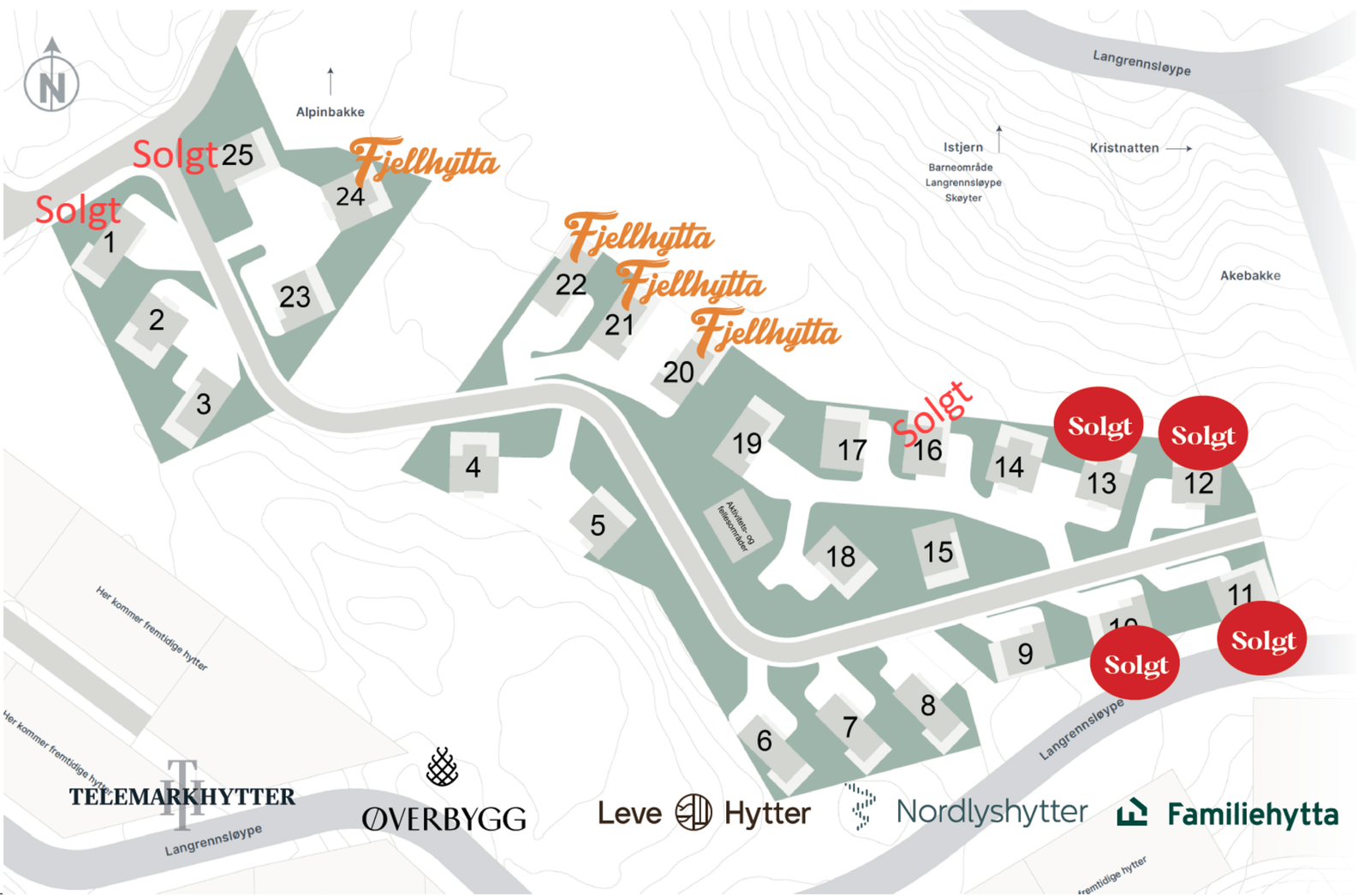 Tomtekart Sprenåsgrenda, tomt 2 er priset i annonsen. Galleribilde