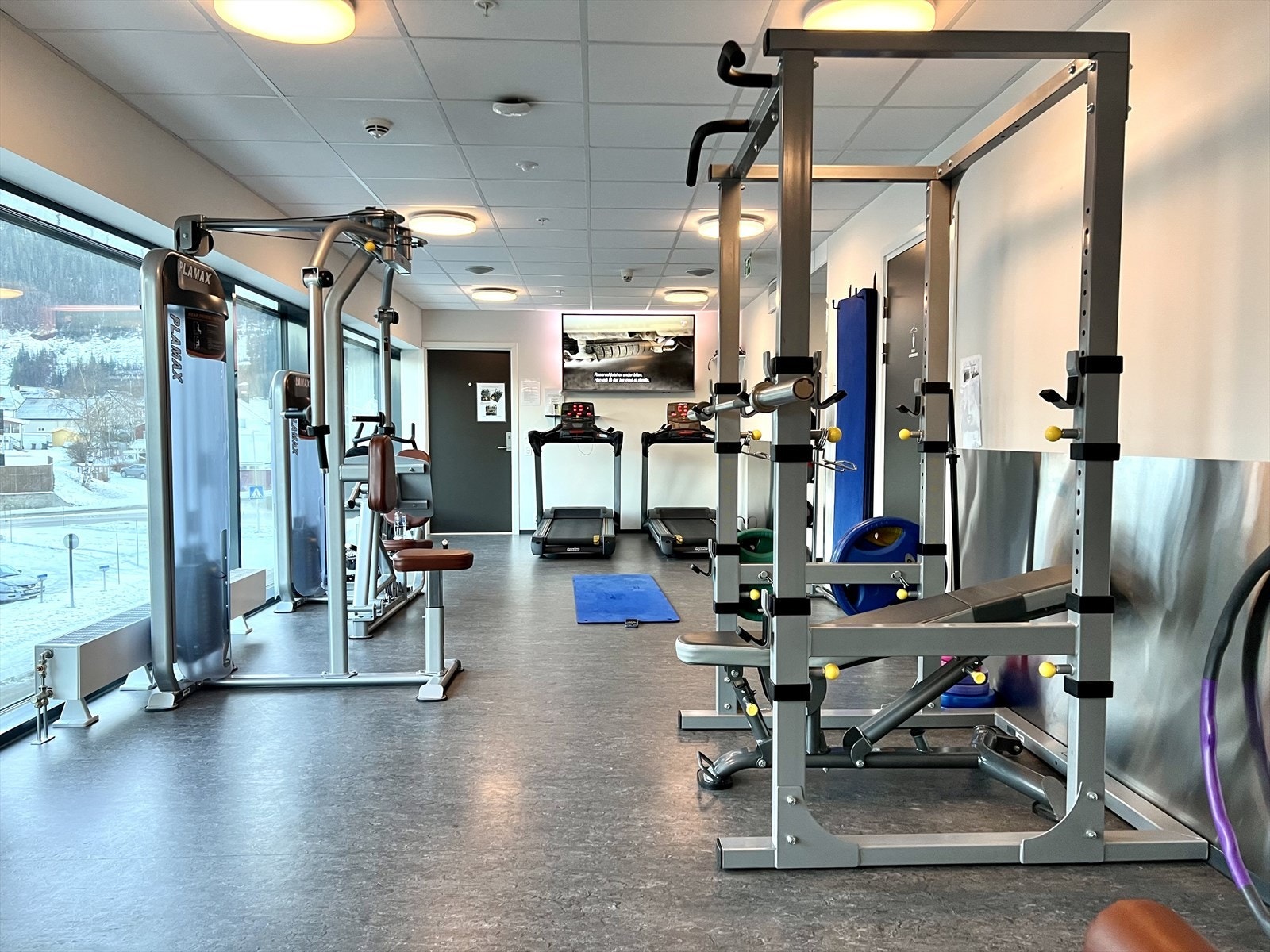 Treningsrommet er kun for andelseierne. Galleribilde