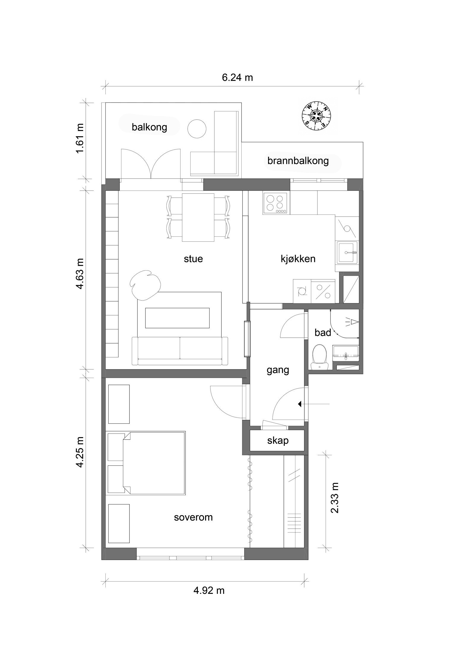 Planskisse. Galleribilde