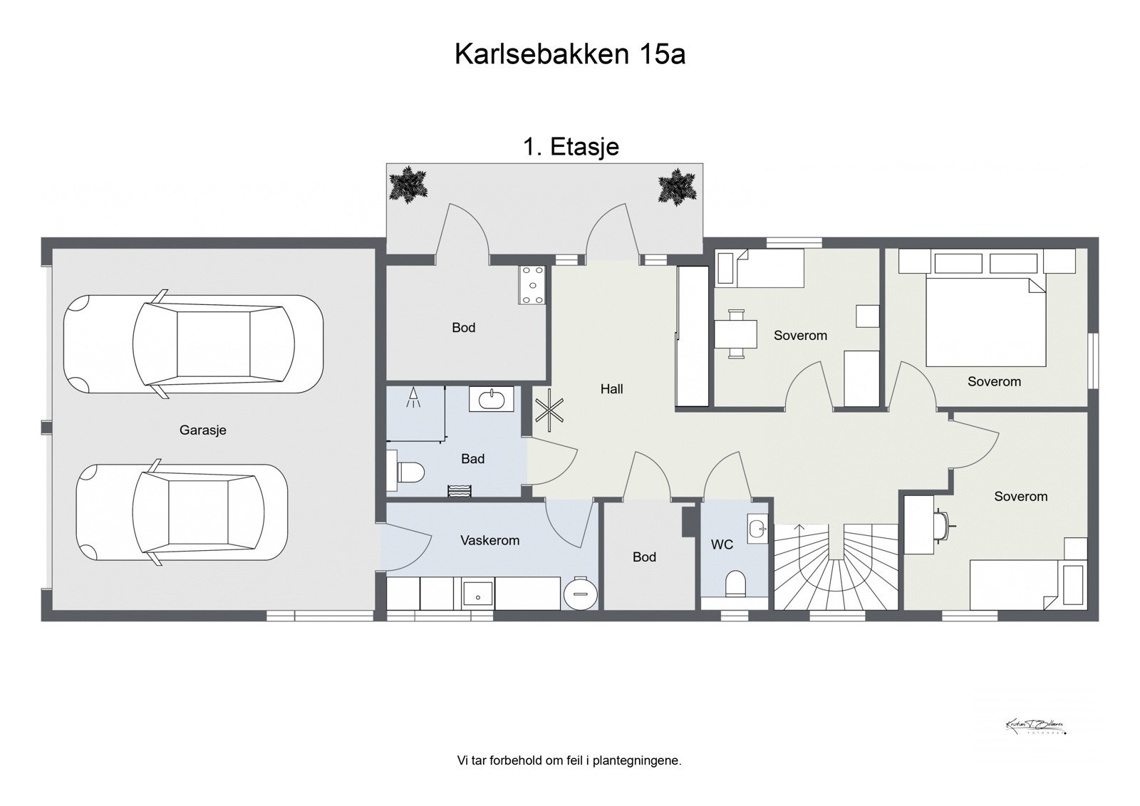 Gjør deg kjent med planløsningen i 1. etasje Galleribilde