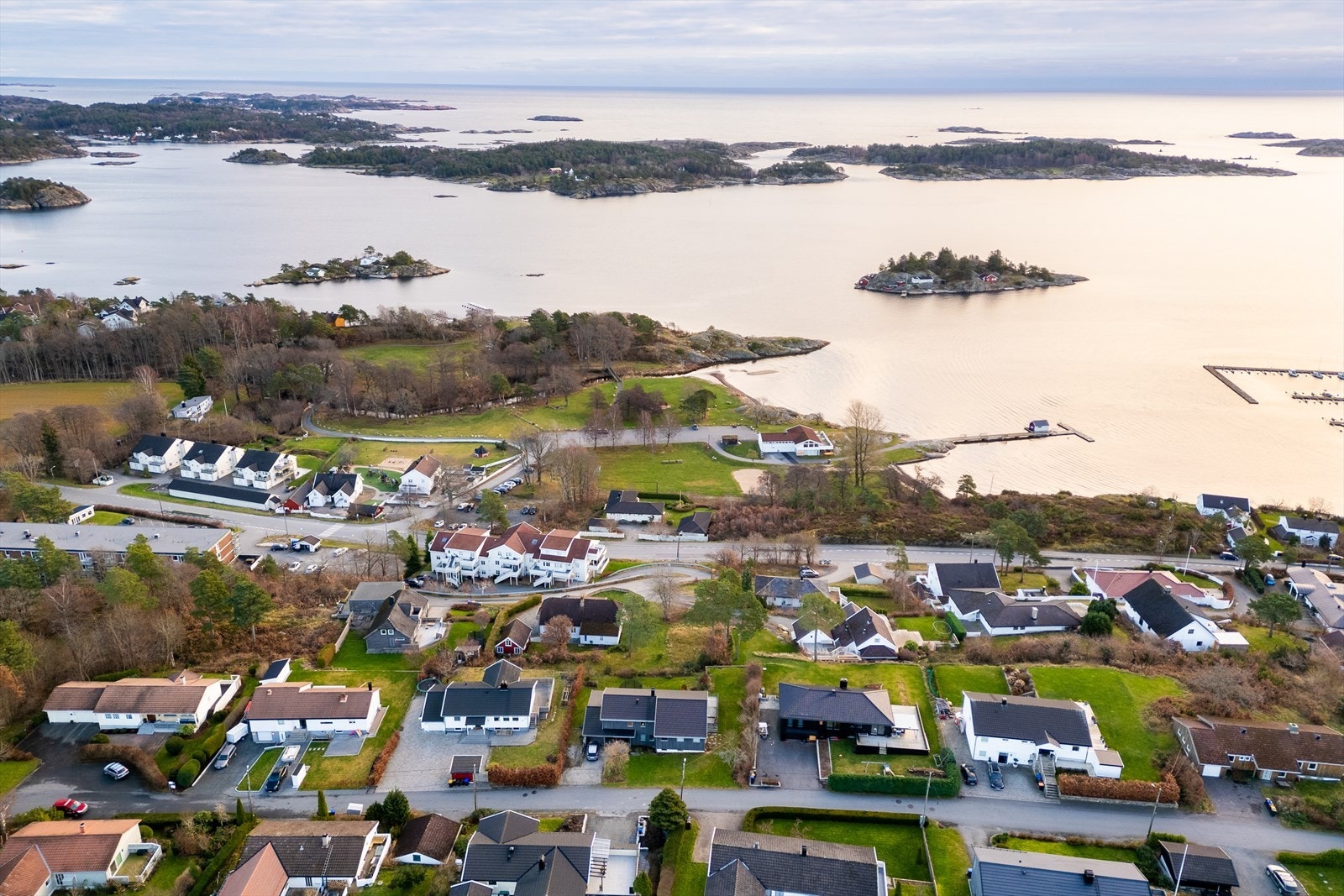 Dronefoto mot øst Galleribilde