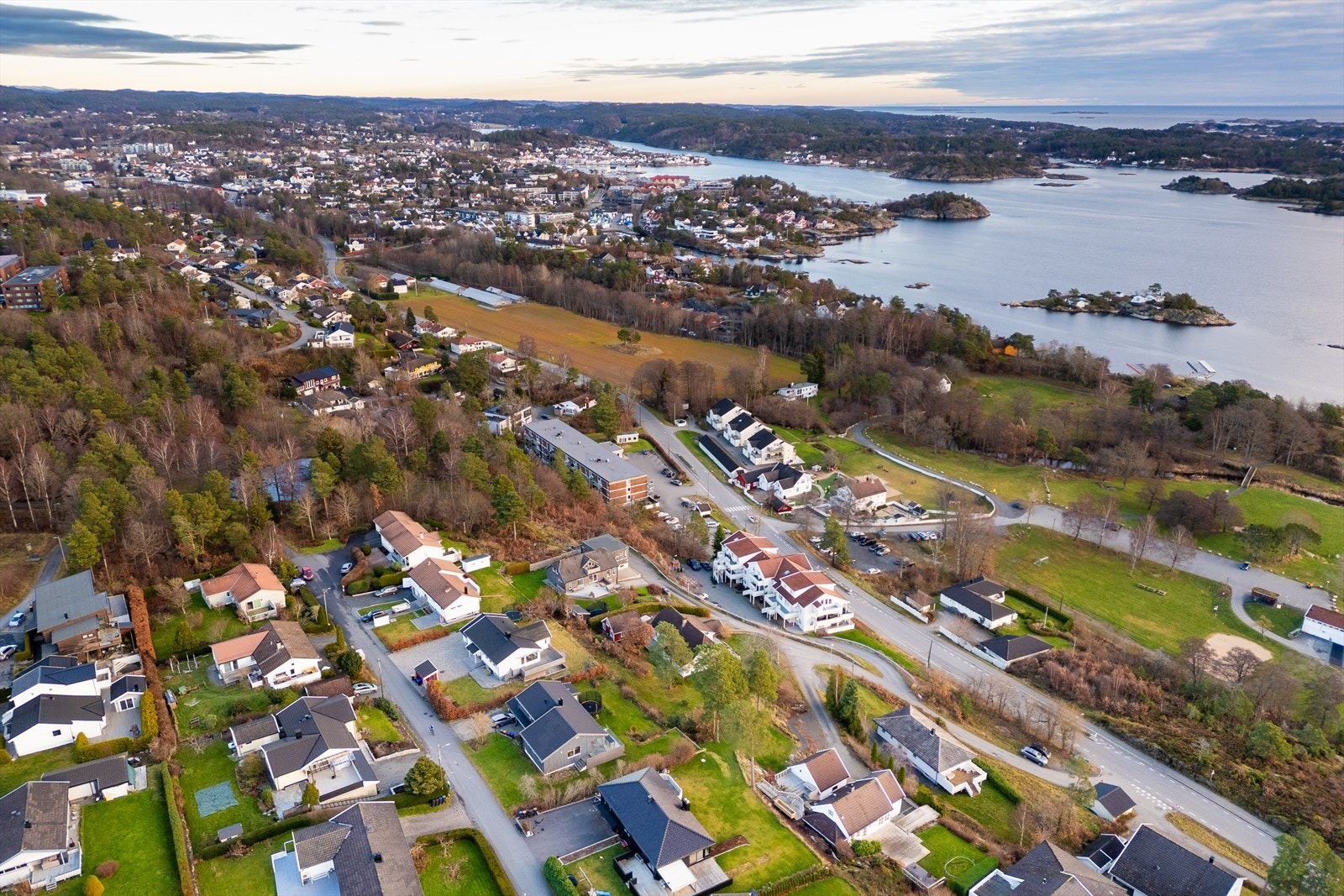 Dronefoto mot nord Galleribilde
