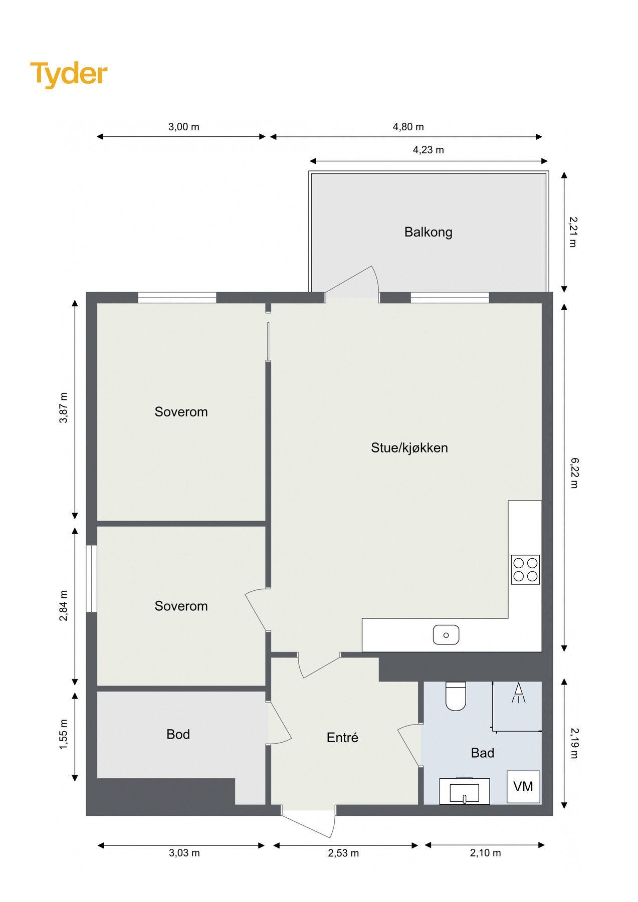 Planskisse. Galleribilde