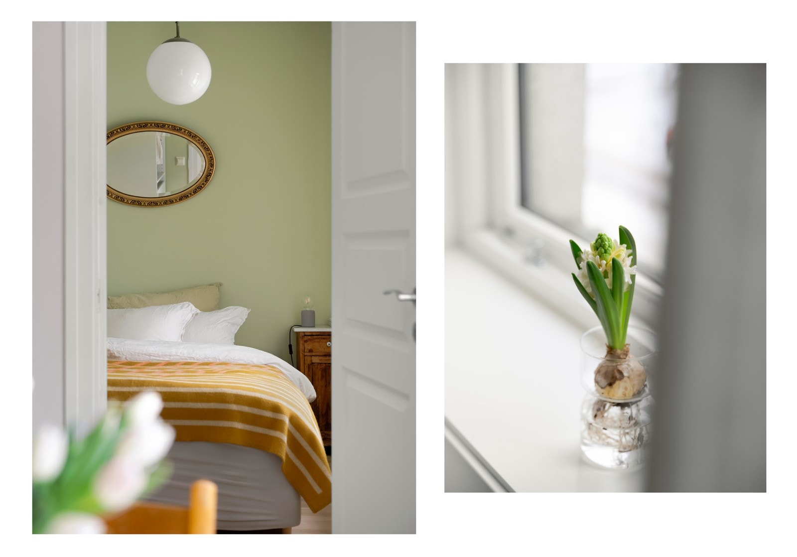 Vi tar turen videre inn på leilighetens soverom. Galleribilde