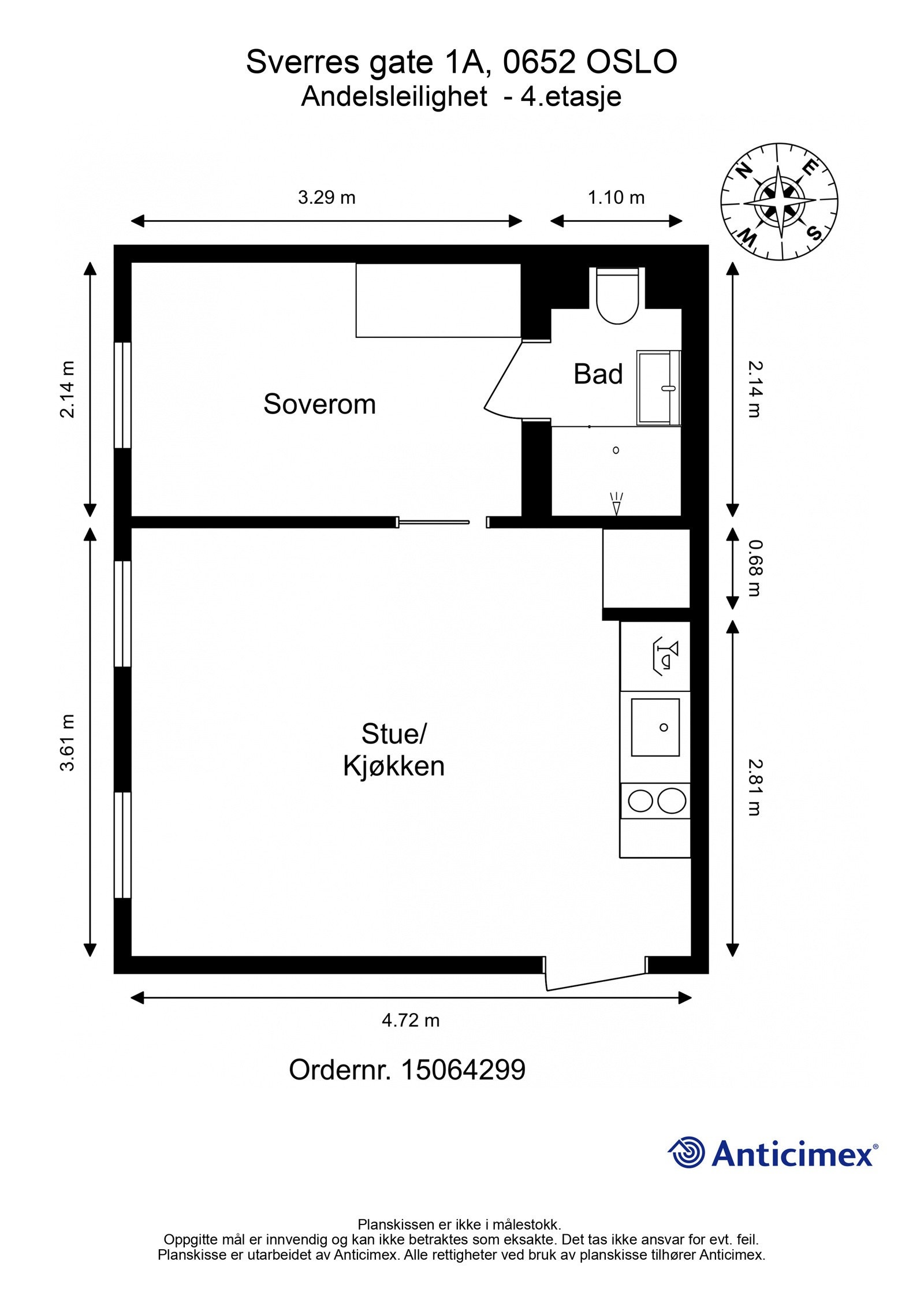 Plantegning i 2D. Galleribilde