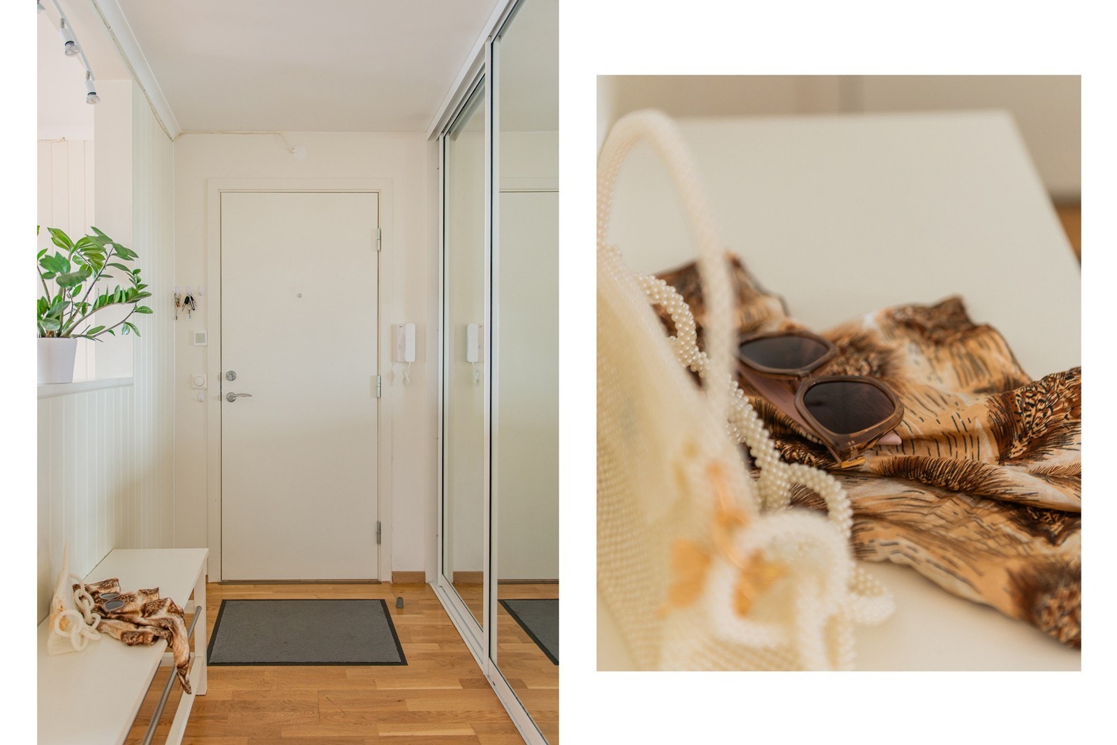 Velkommen inn! entré med god plass til oppheng av yttertøy og til å sette fra seg sko. Galleribilde
