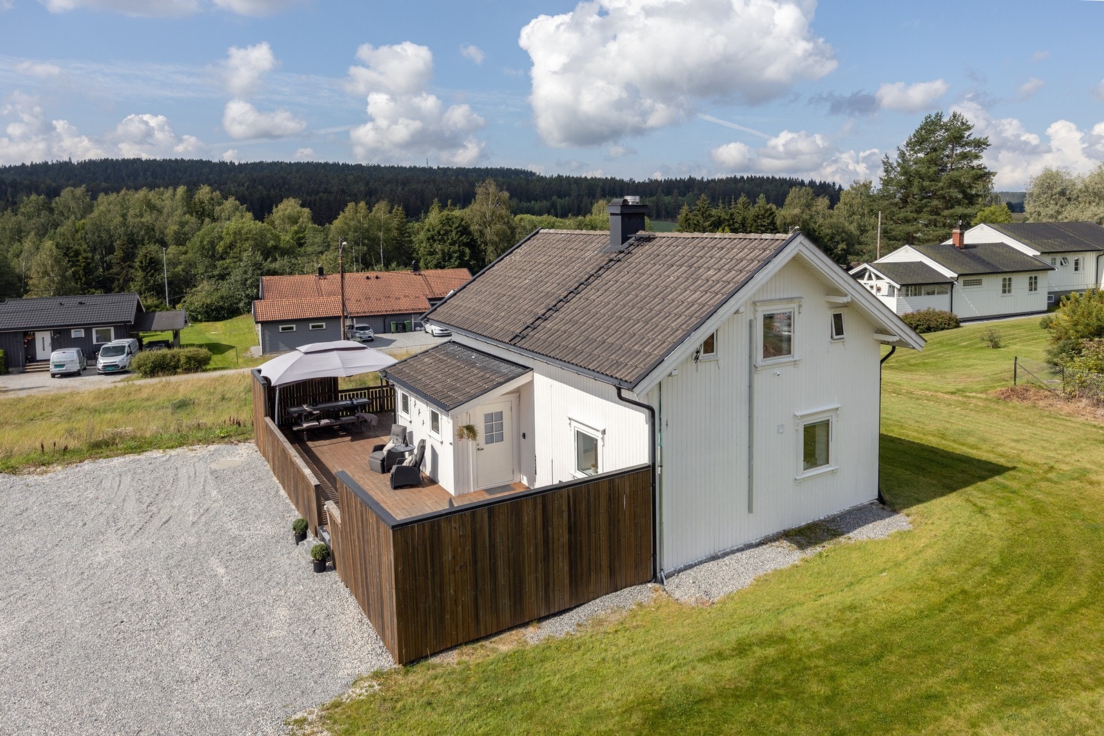 Eneboligen ble oppført i 1907 og er blitt omfattende oppgradert i årenes løp. Galleribilde