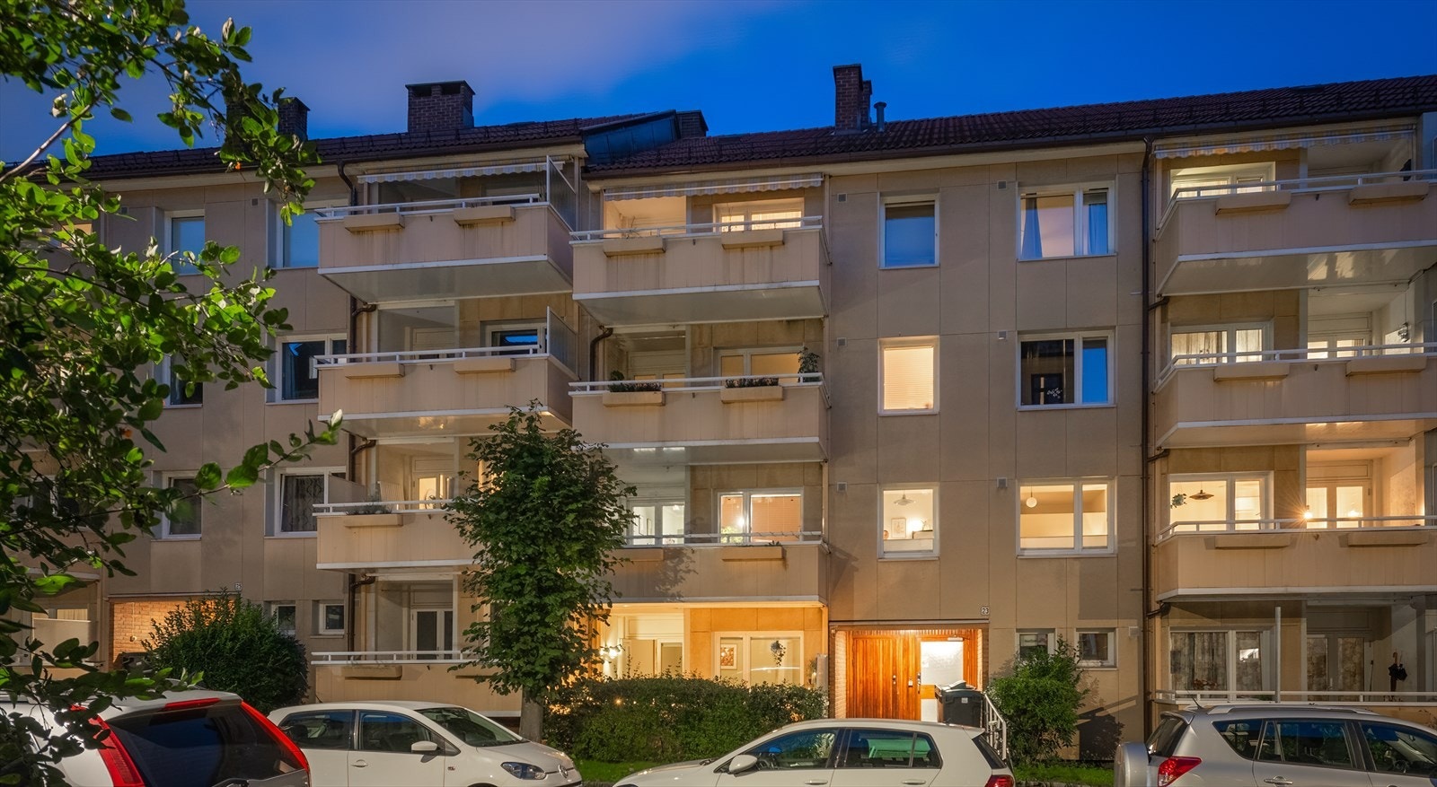 Fin beliggenhet i trafikkstille gate på Sandaker. Galleribilde