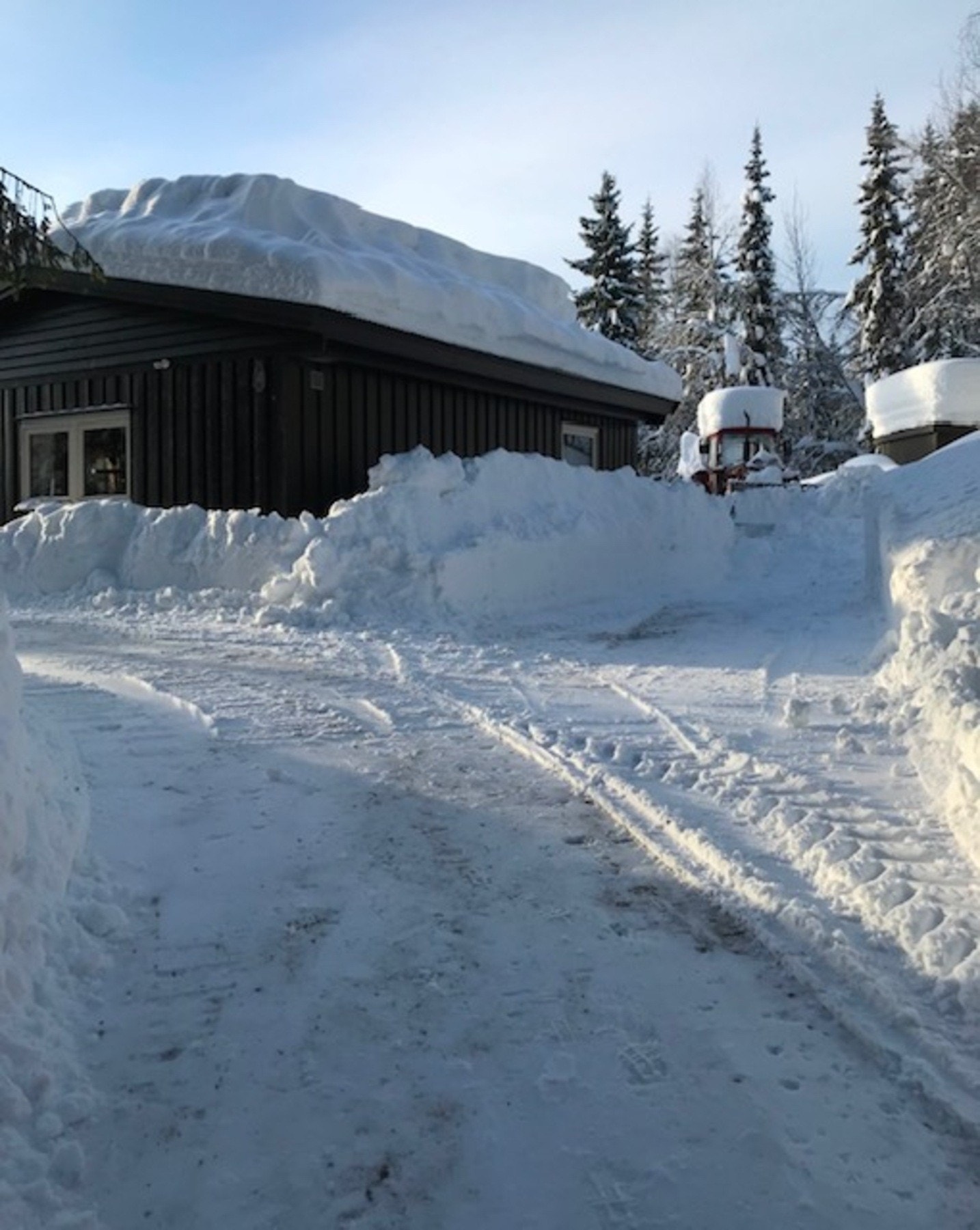 Snøgaranti. Her er det mulig å brøyte vei helt frem til hytta. Privat foto Galleribilde