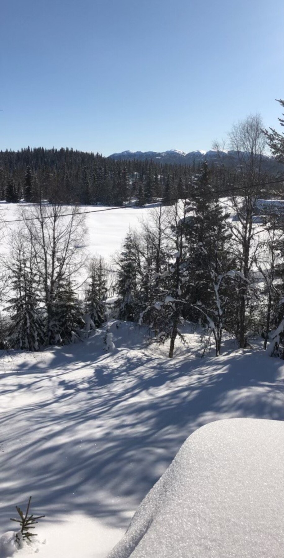 Her kan sola nytes fra hytteveggen, man kan også spenne på seg skia rett utenfor døra. Privat foto. Galleribilde