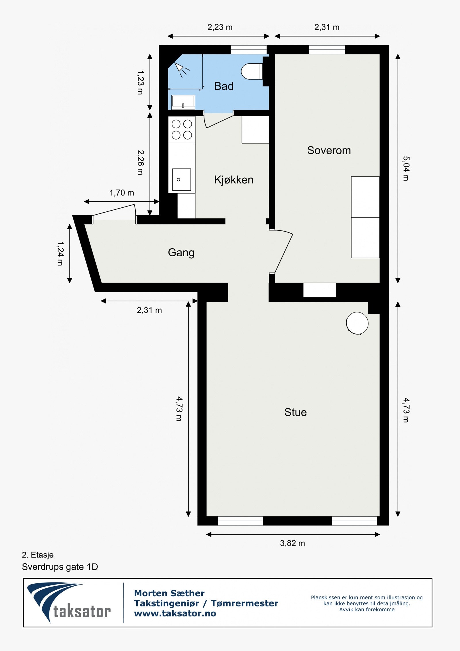 Plantegning - 2. etasje. Galleribilde