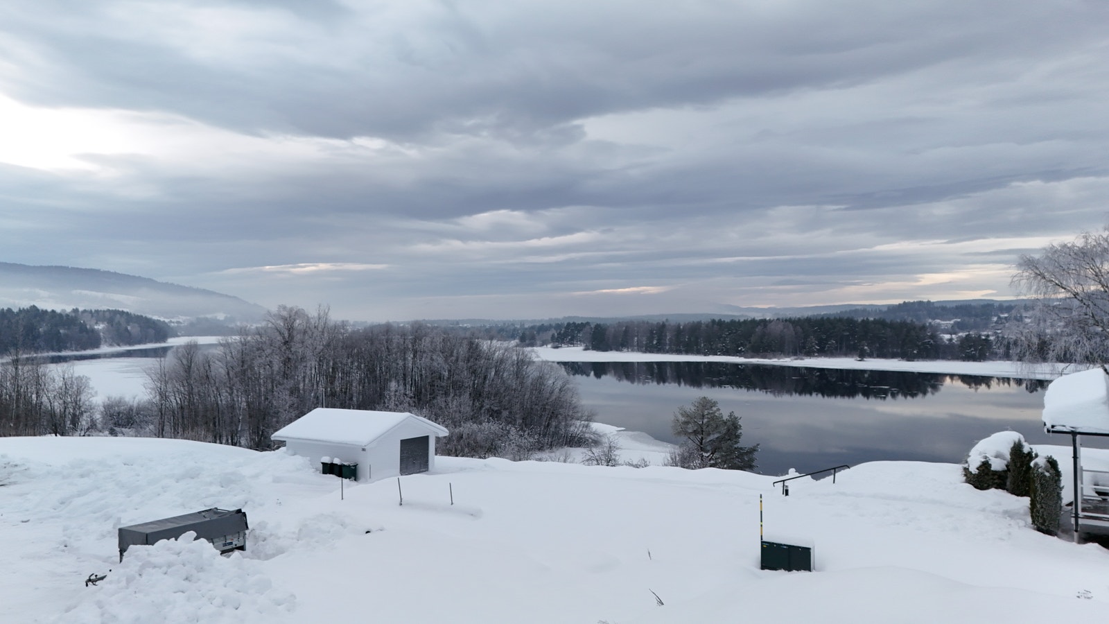 Flott utsikt mot Bergsjø Galleribilde