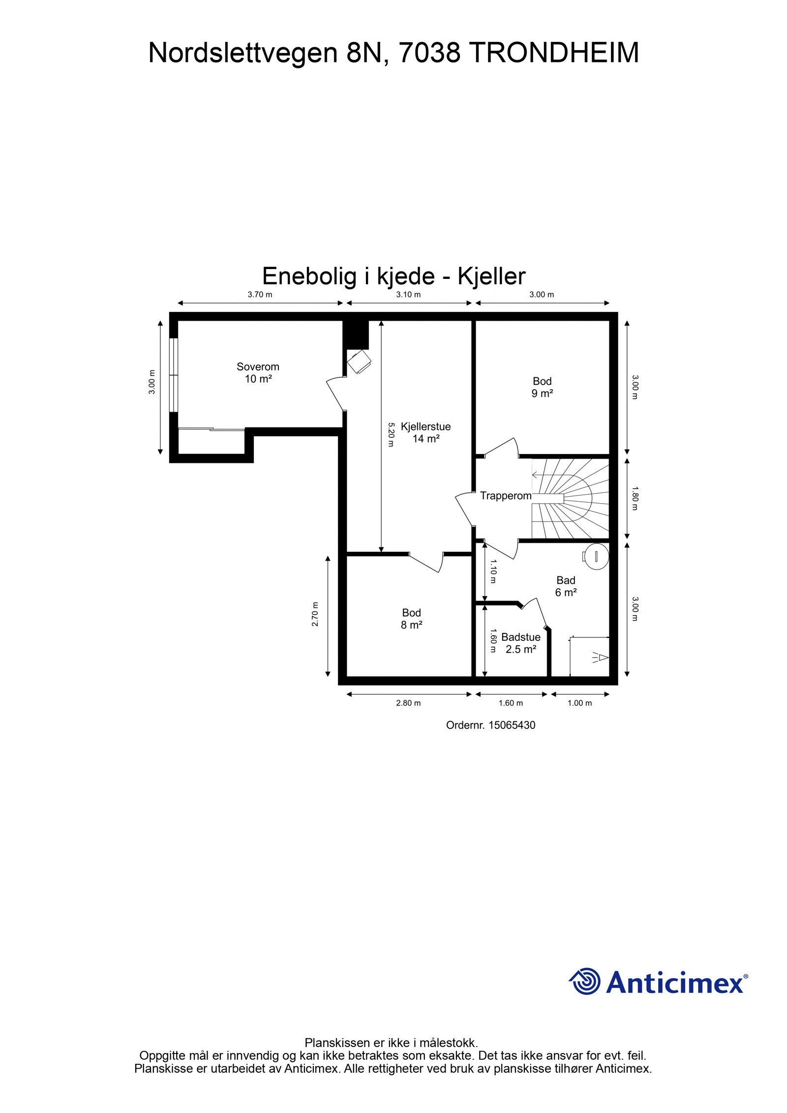 Plantegning - kjeller. Galleribilde