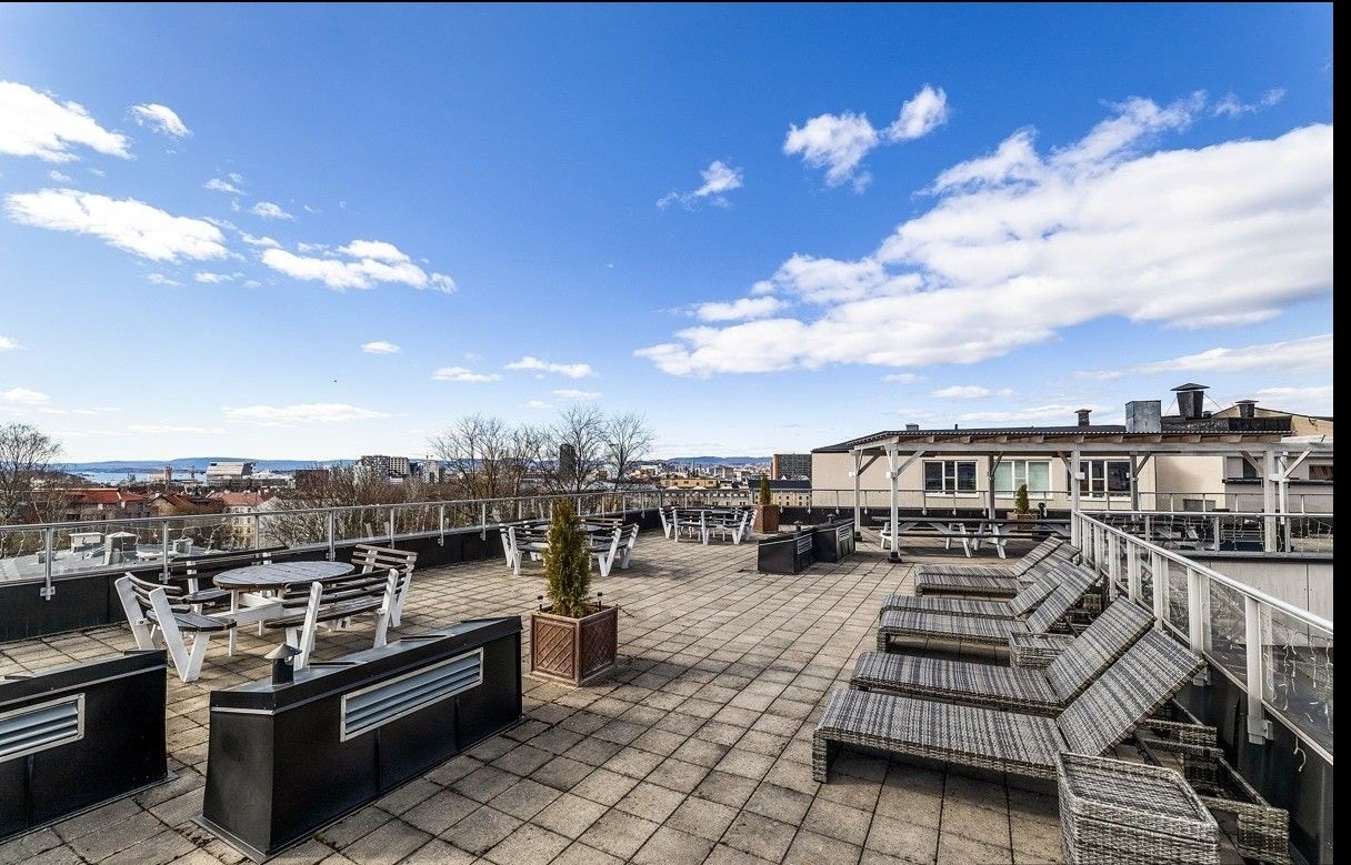 Hverdagsluksus med stor felles takterrasse! Galleribilde