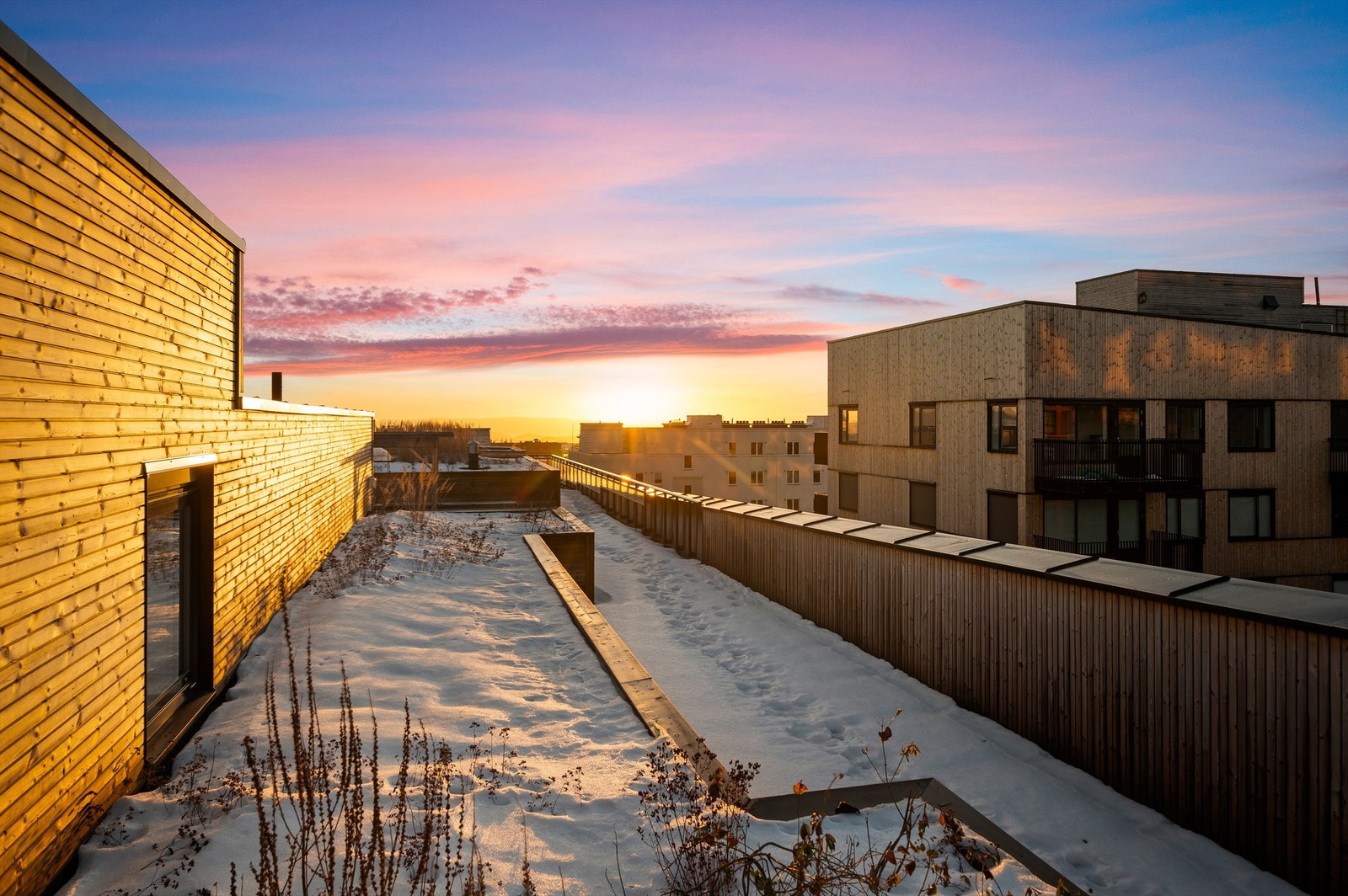 Enkel adkomst til takterrassen med heis som befinner seg like ved inngangsdøren til leiligheten. Galleribilde