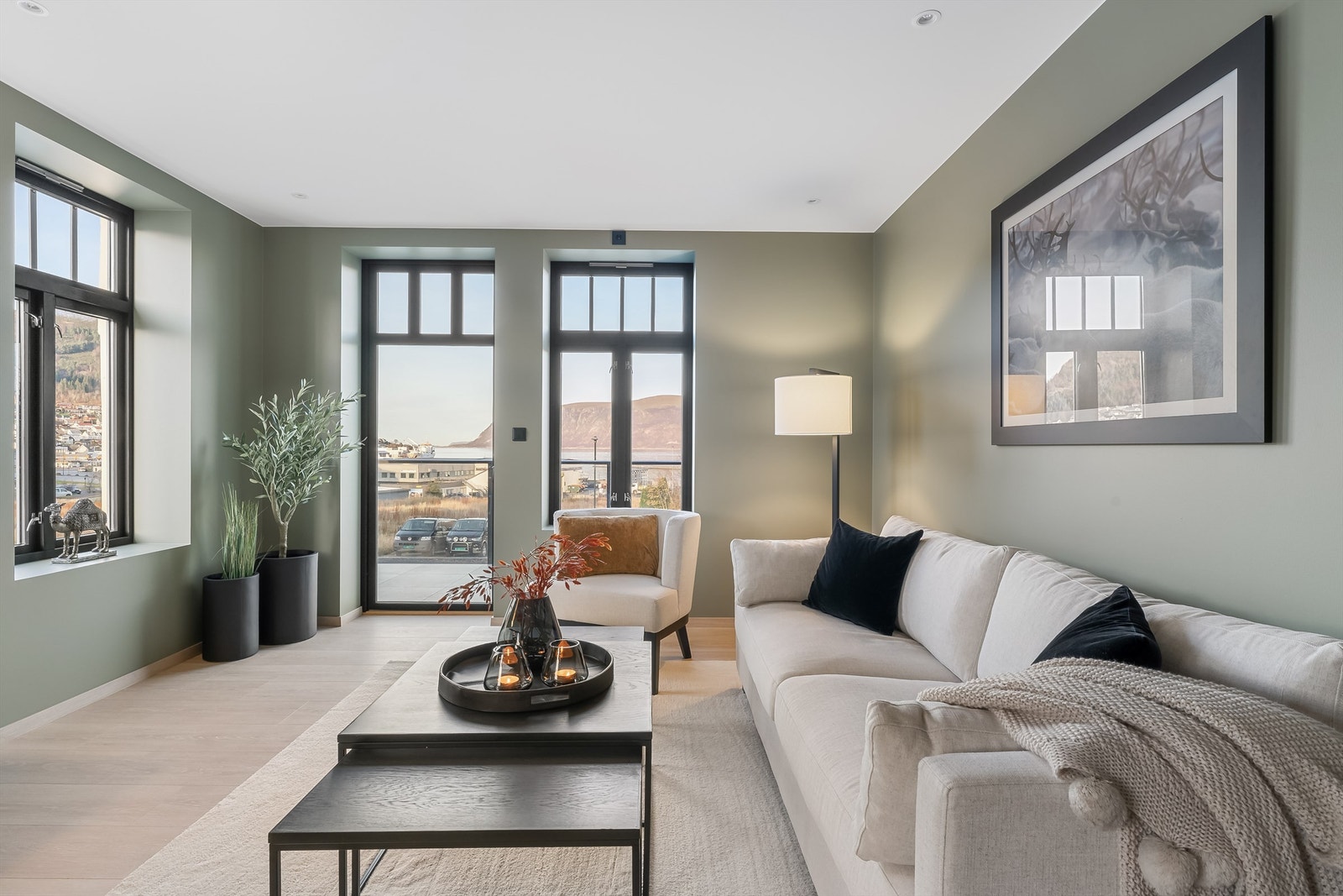 Fin utsikt fra stuen. Galleribilde