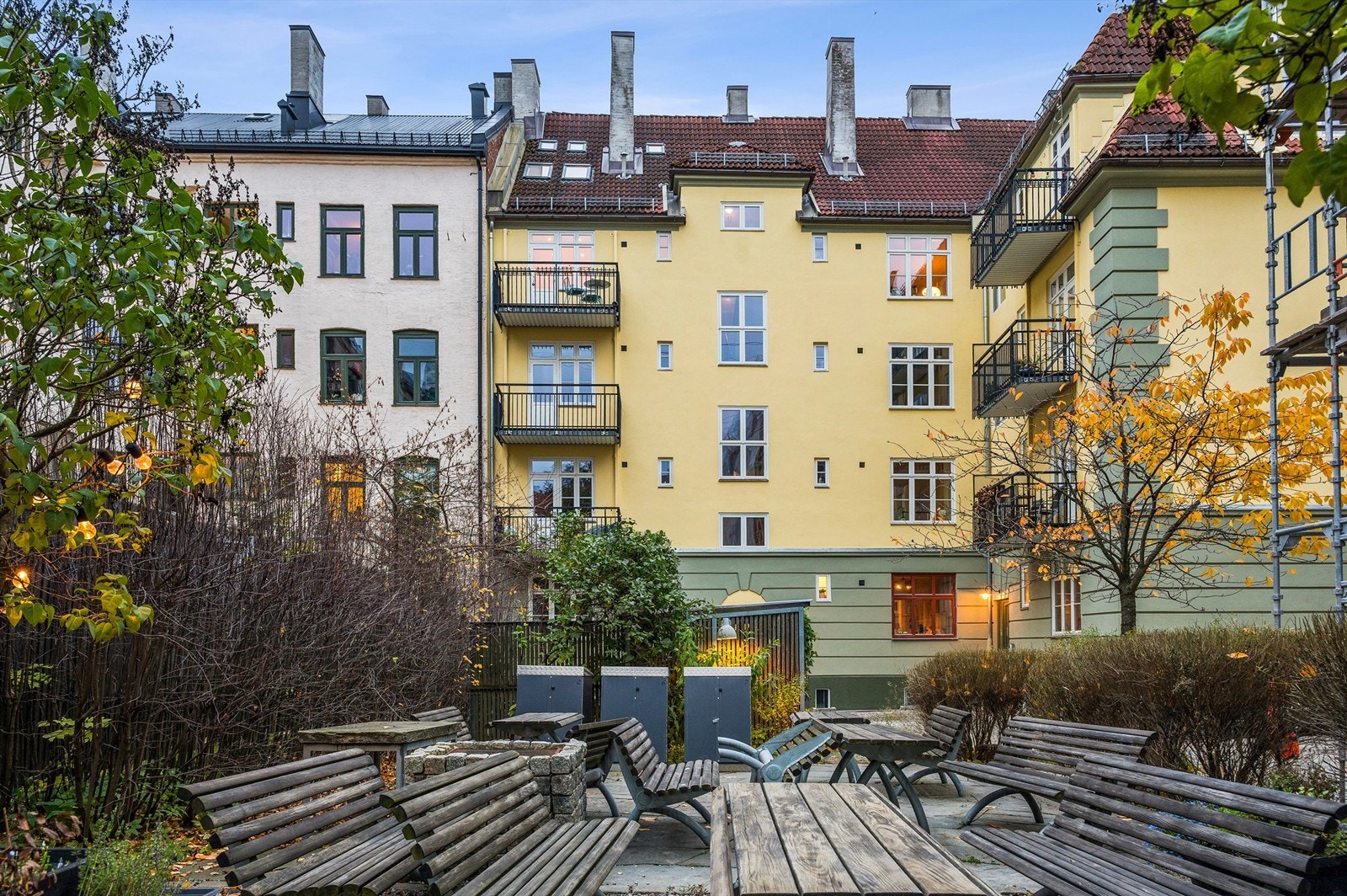 Fasade indre gård. Galleribilde