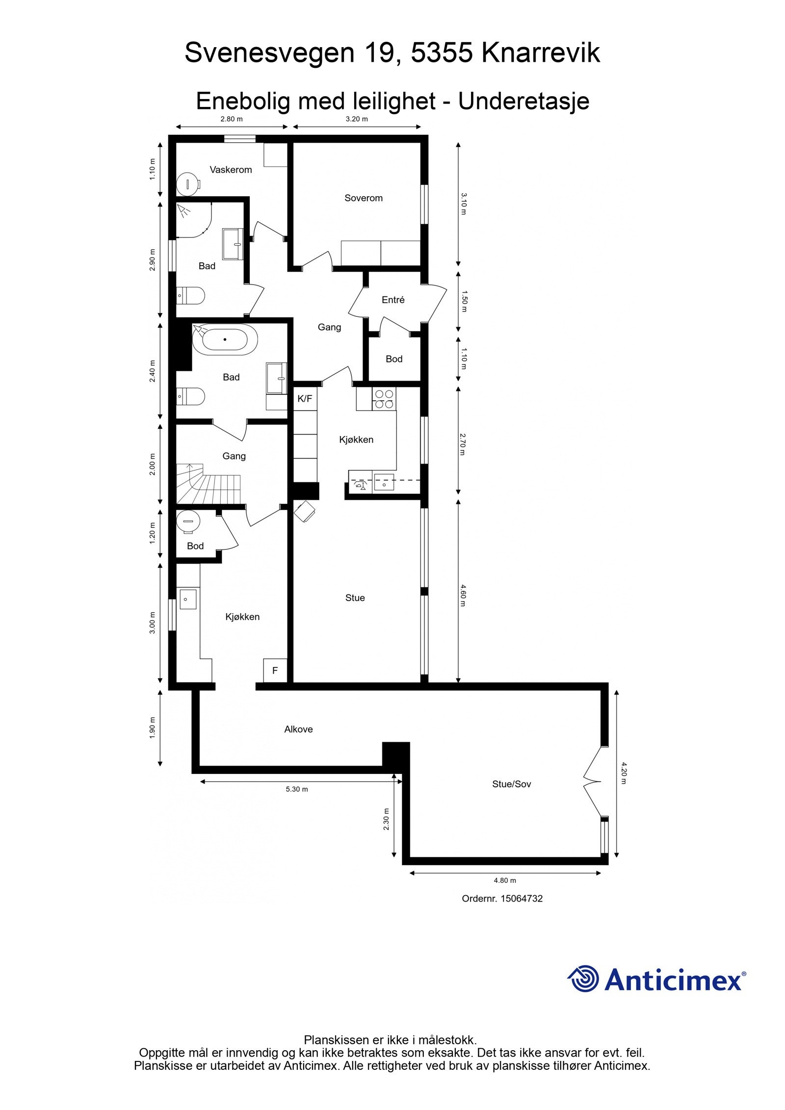 Plantegning | Underetasje. Galleribilde