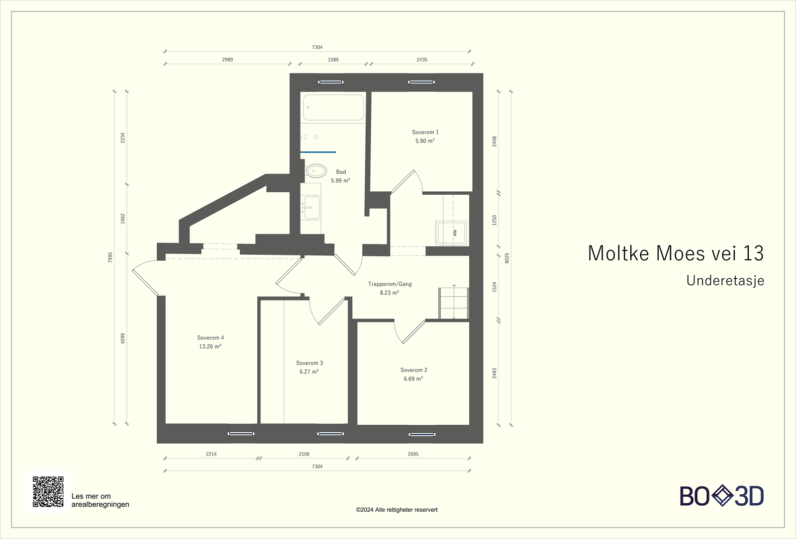Plantegning underetasje. Galleribilde