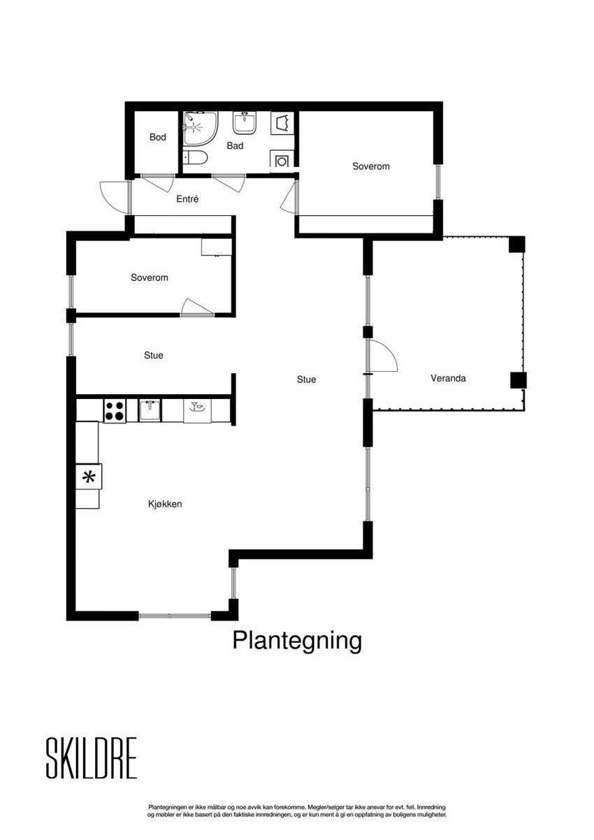Plantegning Galleribilde