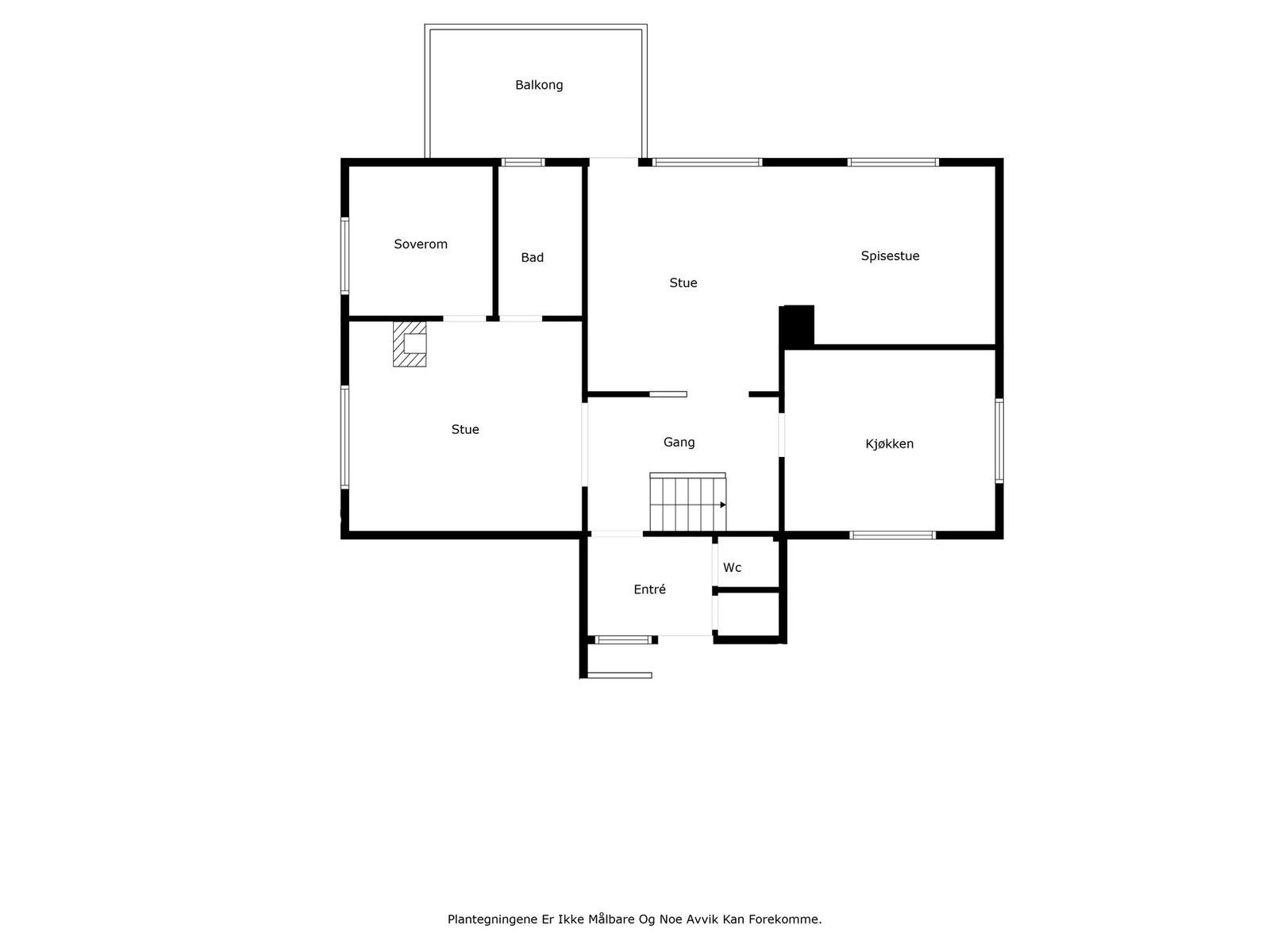 Plantegning - 1.etasje Galleribilde