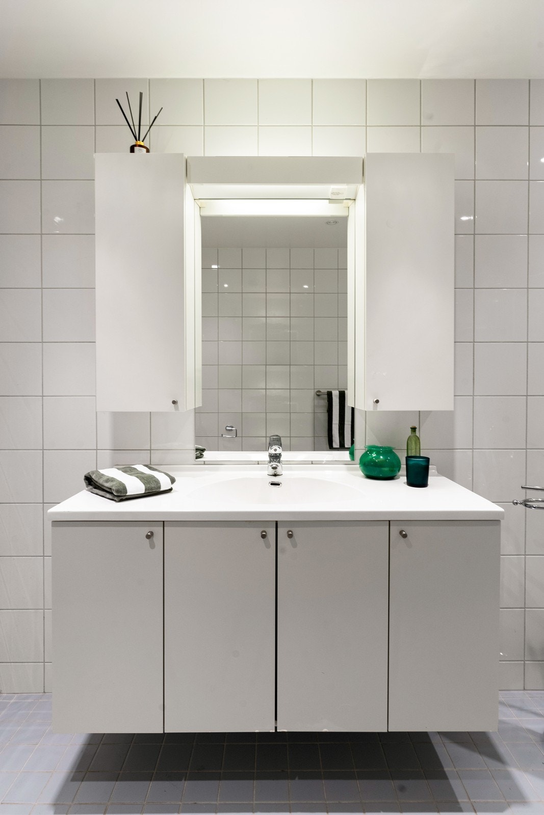 Det er varme i gulv i badet Galleribilde