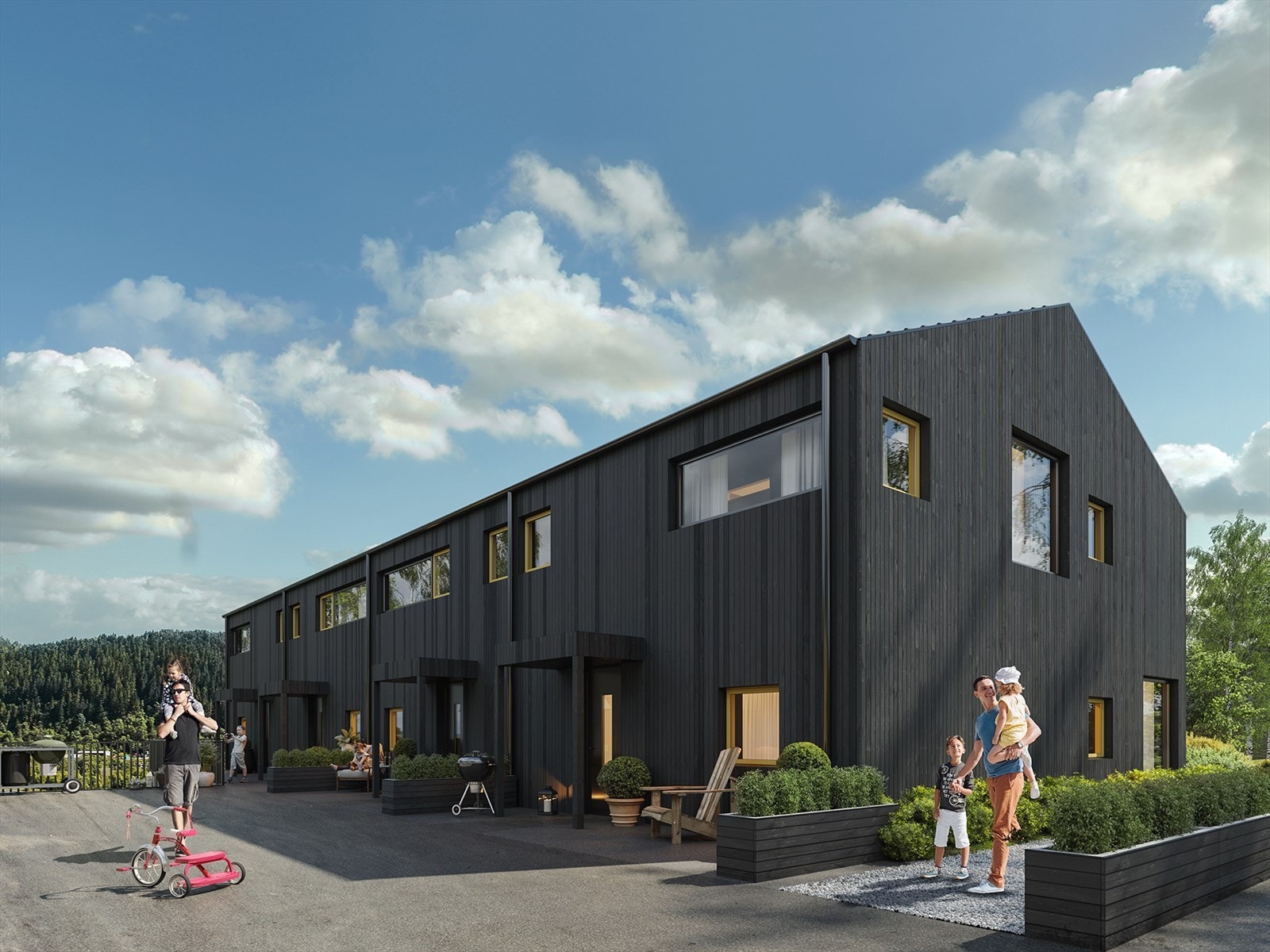 Det foreligger rammetillatelse på 20 enheter fordelt på 5 punkthus, samt garasjeanlegg under bakke. (Illustrasjonsfoto) Galleribilde