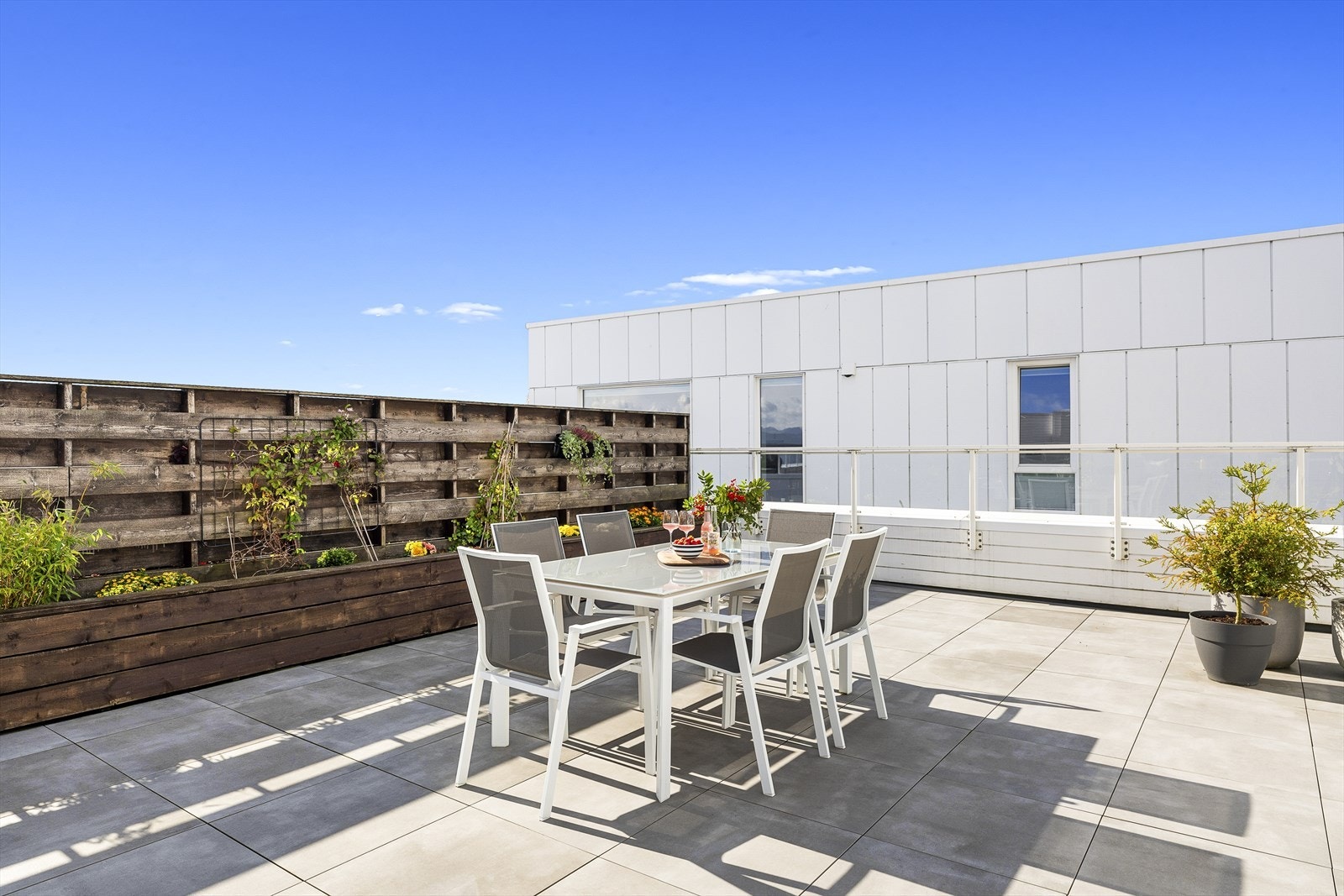 Her kan solen nytes fra tidlig formiddag til kveld Galleribilde