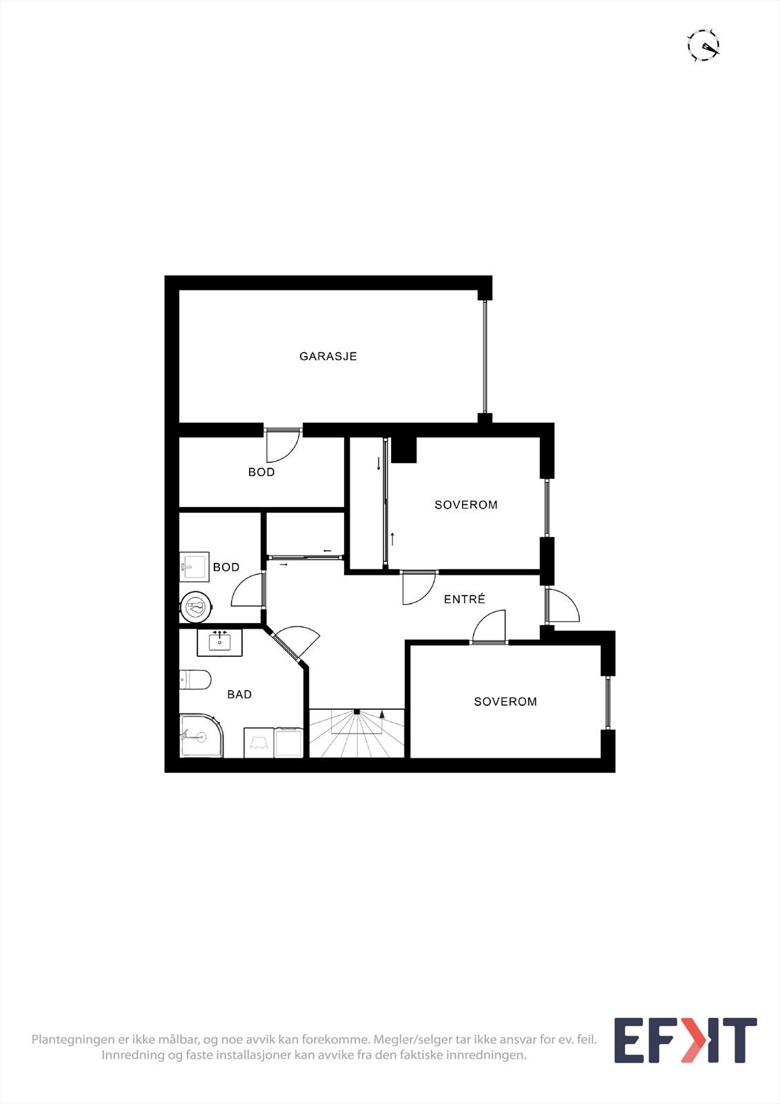 Plantegninger over 1.etasje Galleribilde