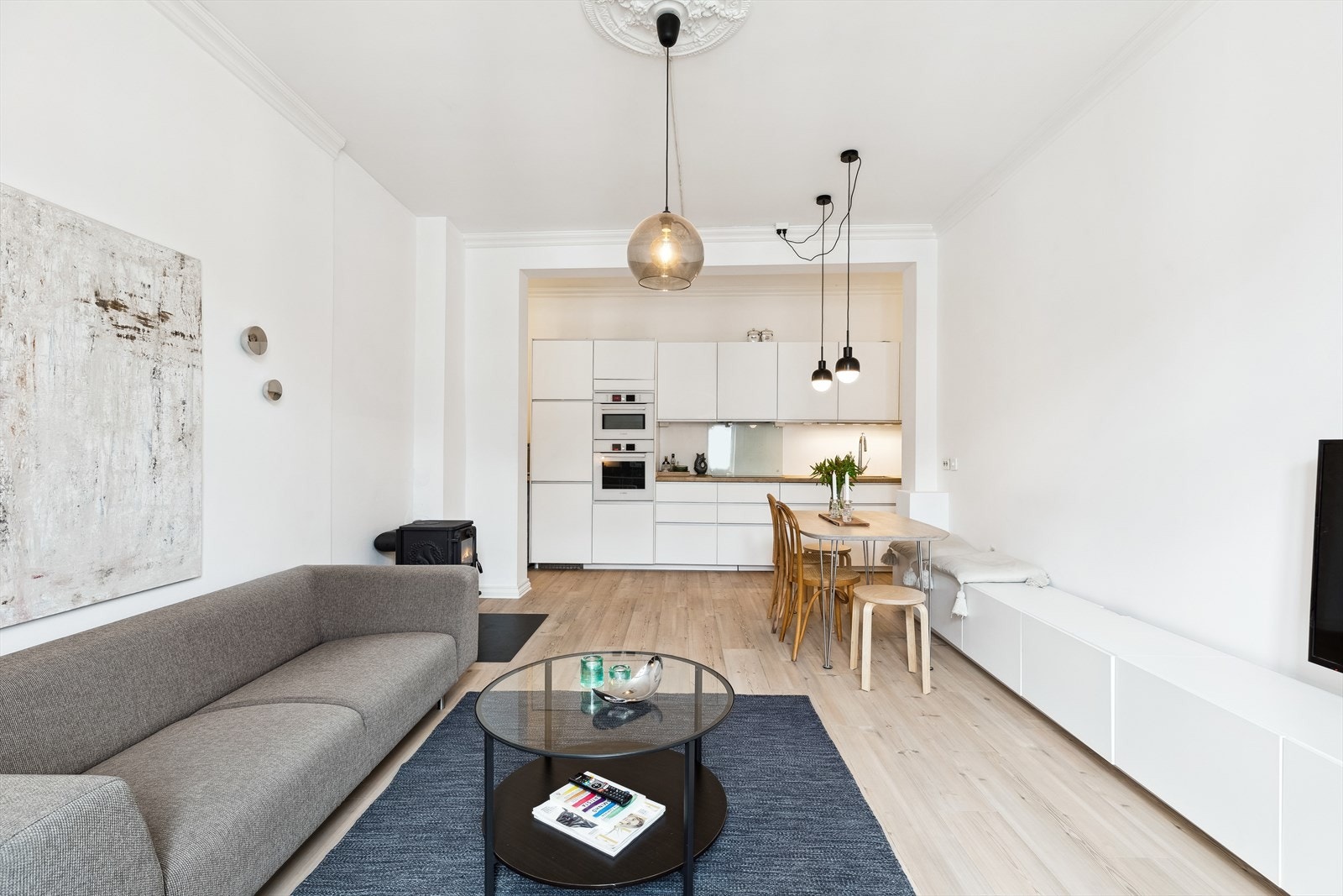 Åpen stue/kjøkken Galleribilde