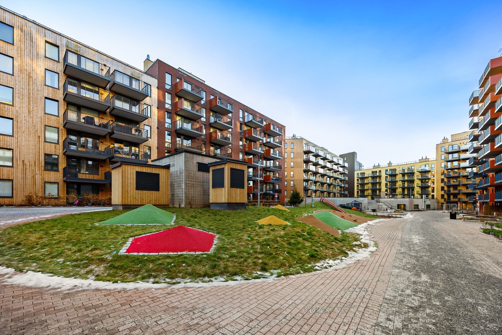 Pent opparbeidede fellesområder Galleribilde