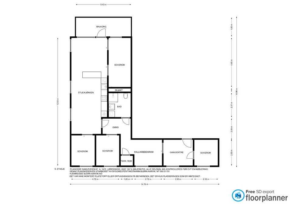 Gjennomgående og lys planløsning. Hjørnebeliggenhet gir ekstra vinduer samt en lys og luftig atmosfære. Galleribilde