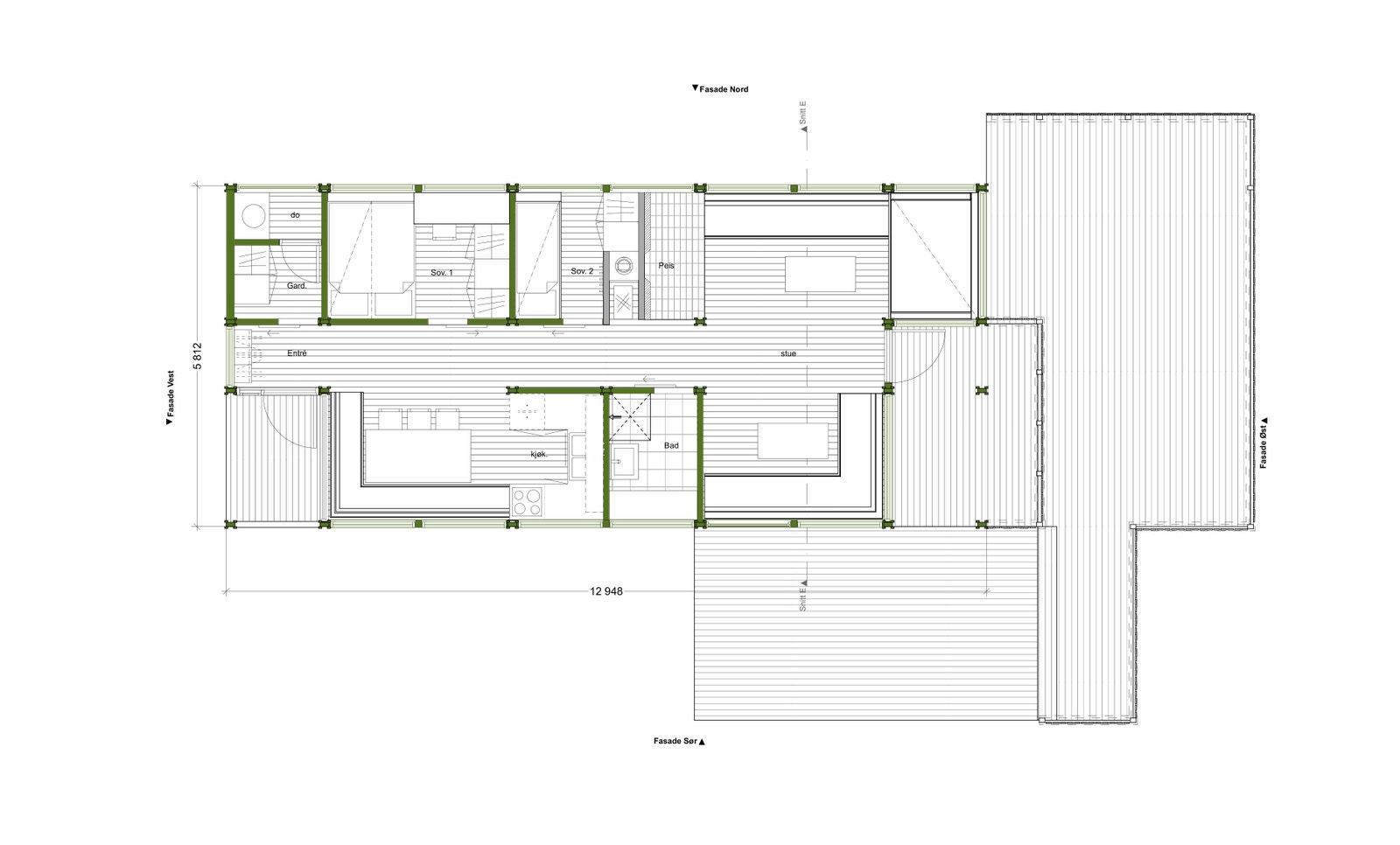 Plantegning Galleribilde