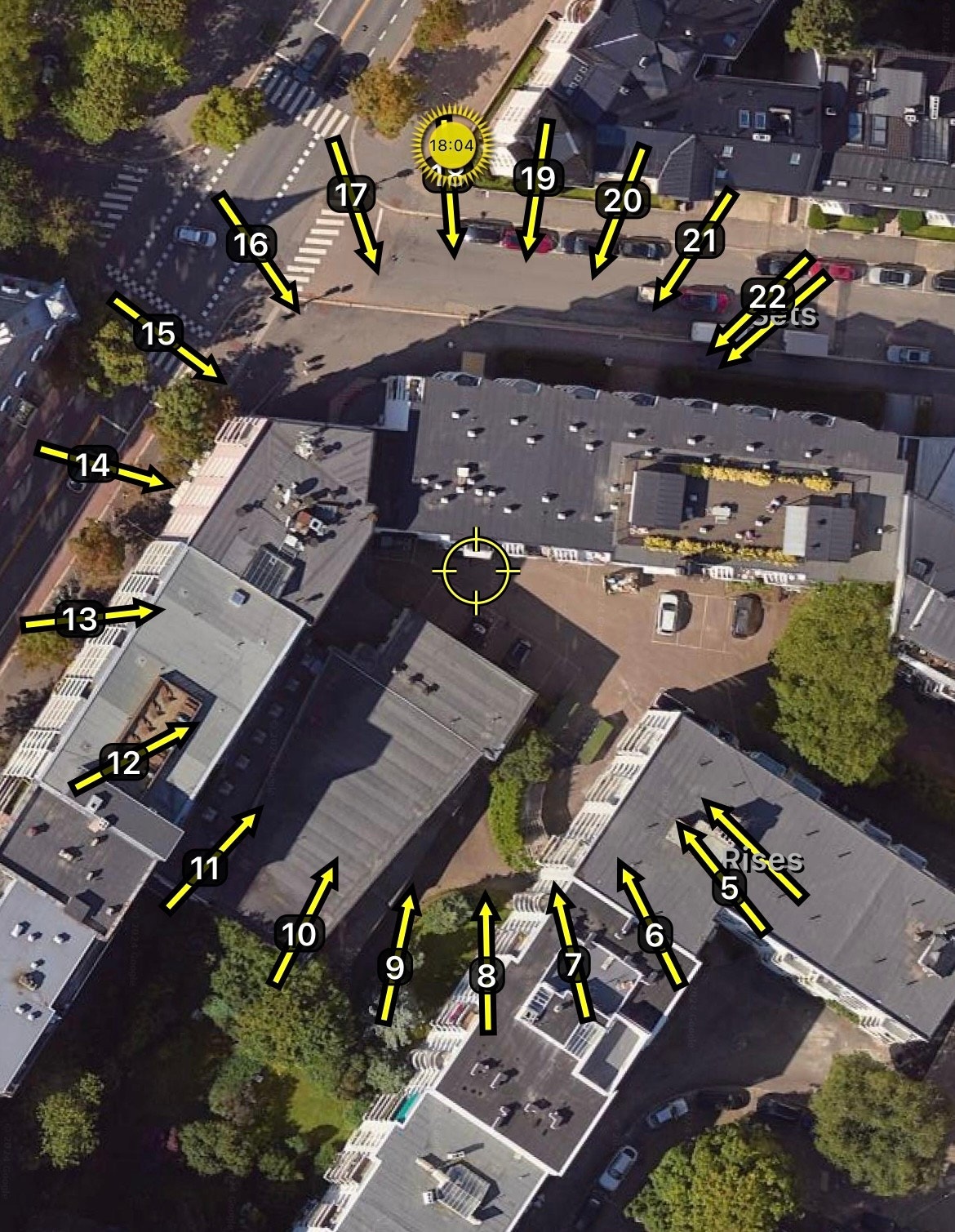 Illustrasjon av solforholdene midtsommers. Galleribilde