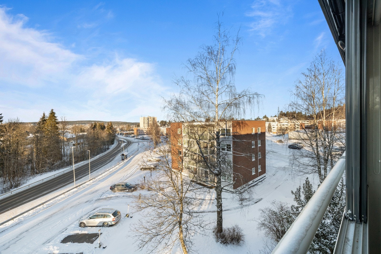 Flott utsikt fra balkongen. Galleribilde