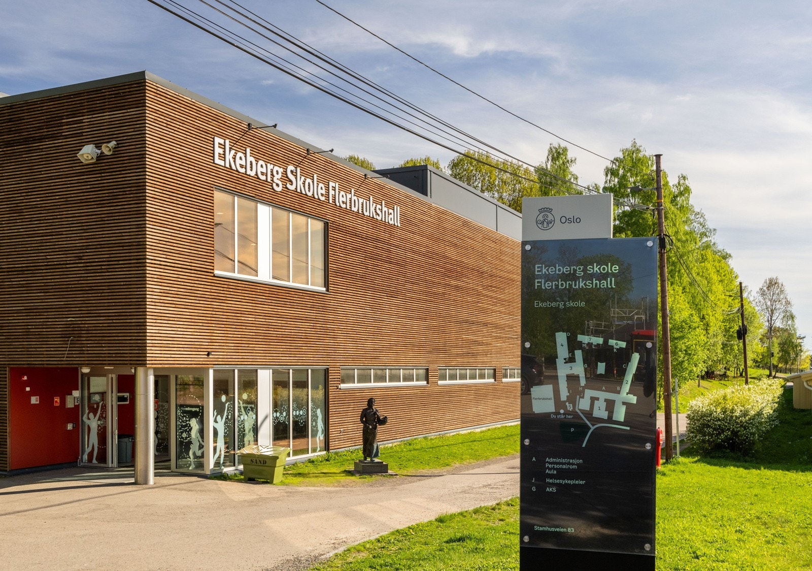 Ekeberg Skole Flerbrukshall. Galleribilde