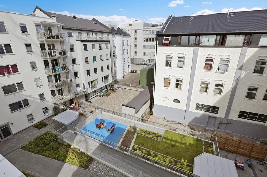 Utsikt takterrasse Galleribilde