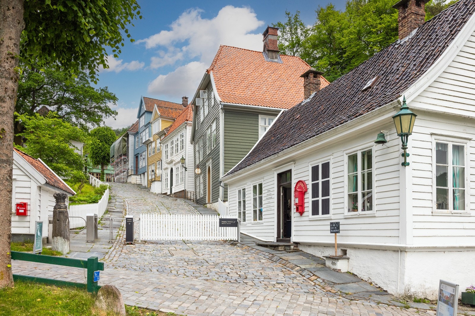 Gamle Bergen er en kort spasertur fra leiligheten. Galleribilde