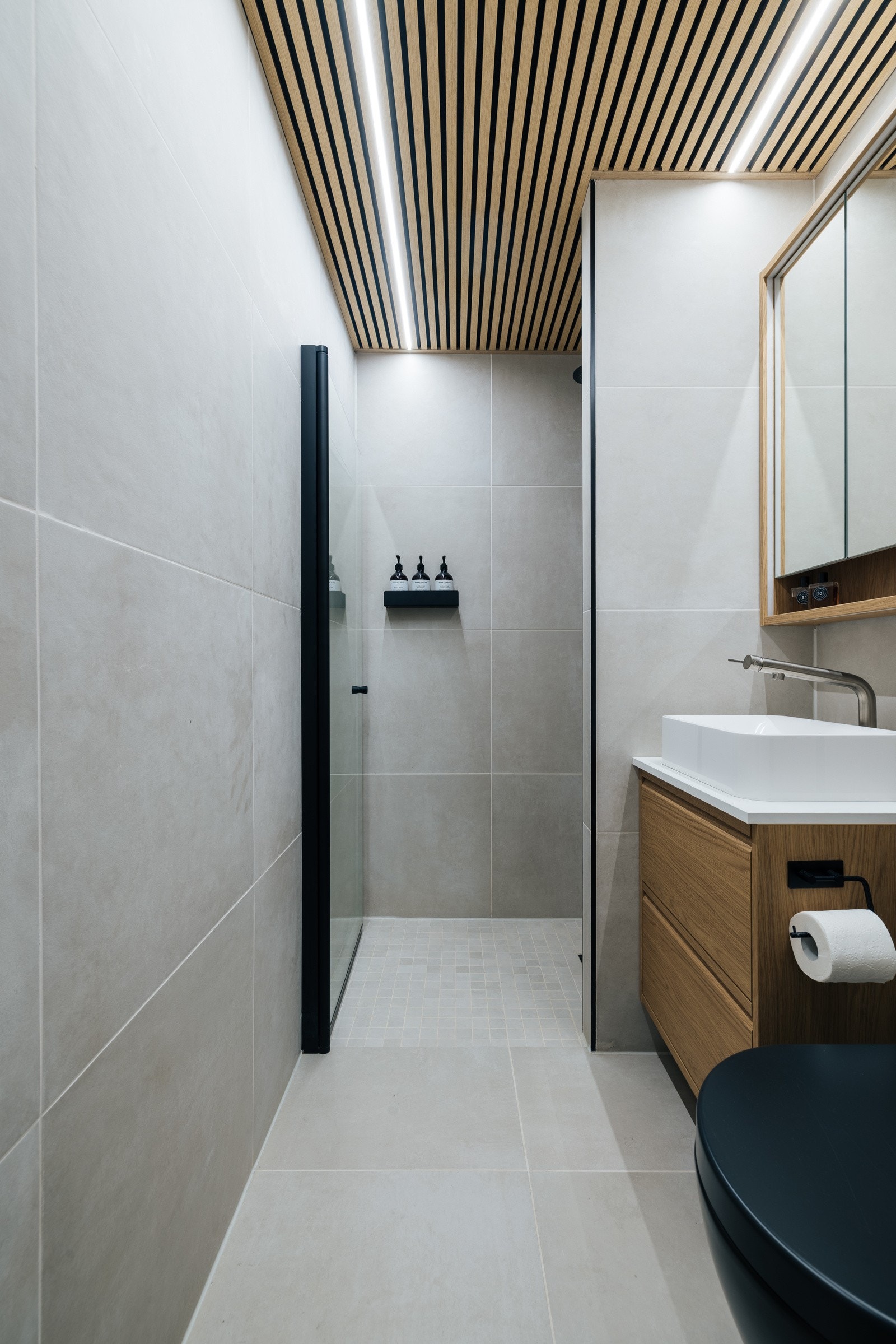 Badet er som resten av boligen totalrenovert i 2023/24. Galleribilde